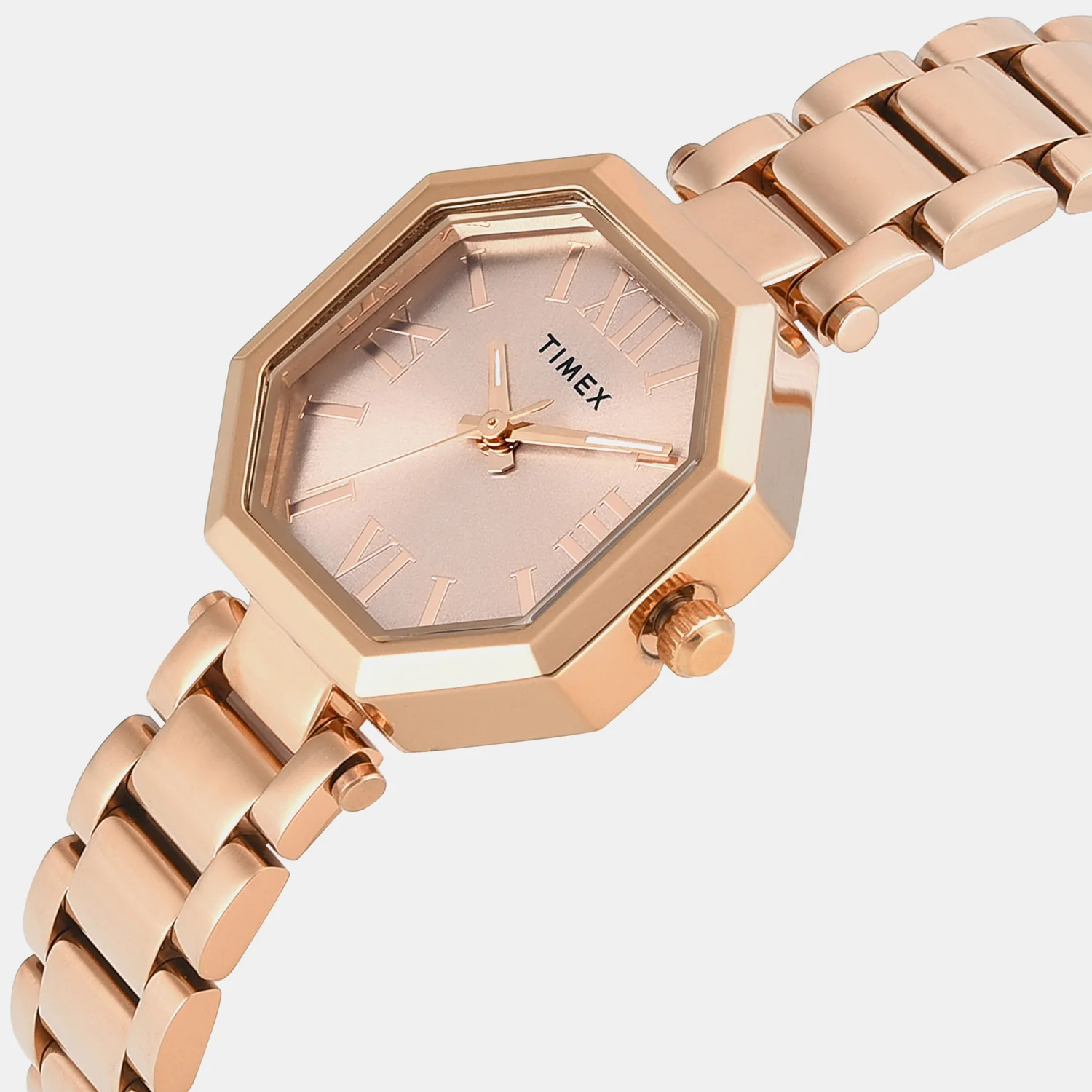 Trendline Women Quartz Rose Gold Dial Analog Stainless Steel Watch TWEL26903 - Image 2