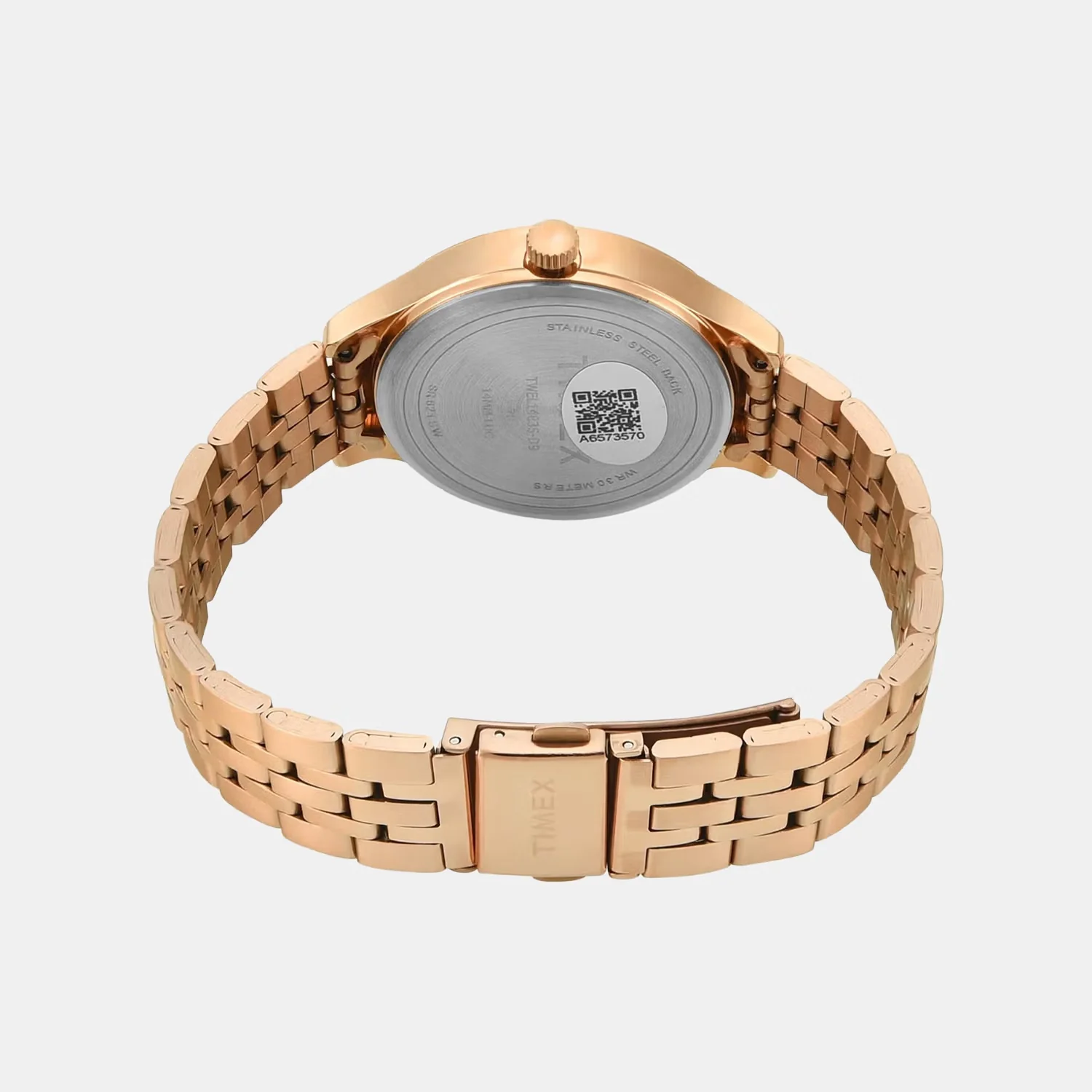 Trendline Women Quartz Rose Gold Dial Multi-Function Stainless Steel Watch TWEL14835 - Image 4