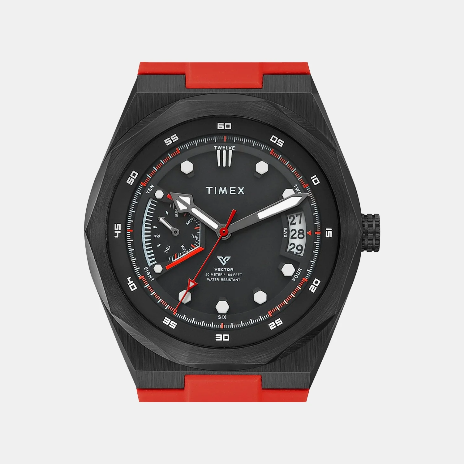 Vector Men Quartz Black Dial Analog Silicone Watch TWEG31001 - Image 4
