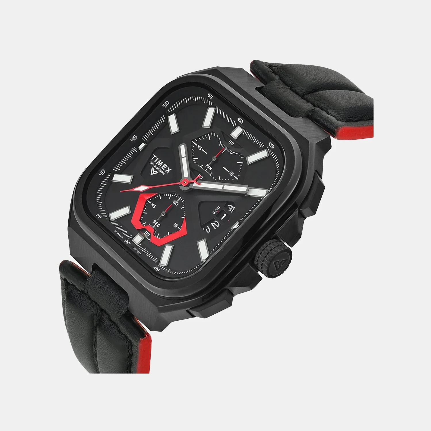 Vector Men Quartz Black Dial Chronograph Leather Watch TWEG30900 - Image 2
