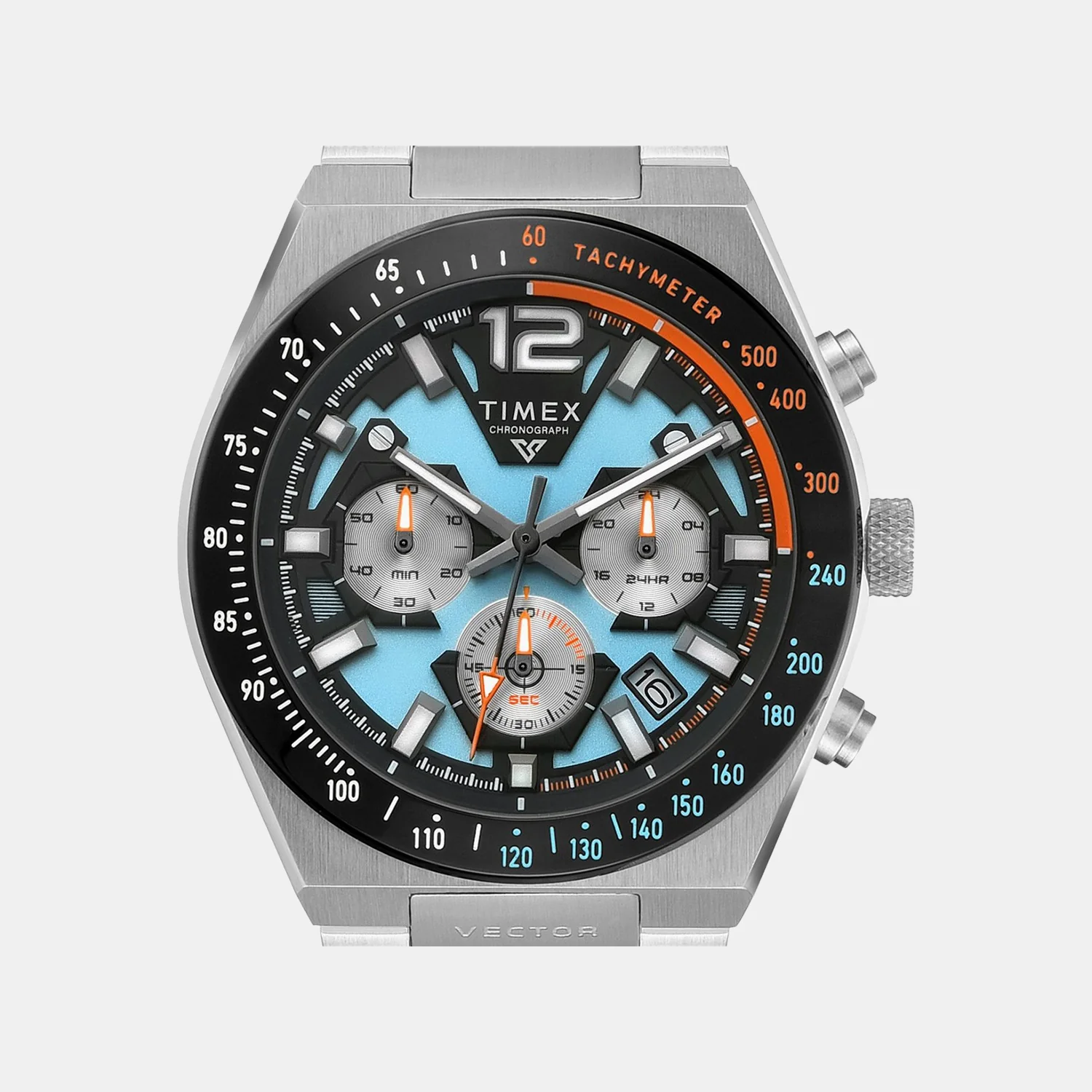 Vector Men Quartz Blue Dial Chronograph Stainless Steel Watch TWEG30802 - Image 4
