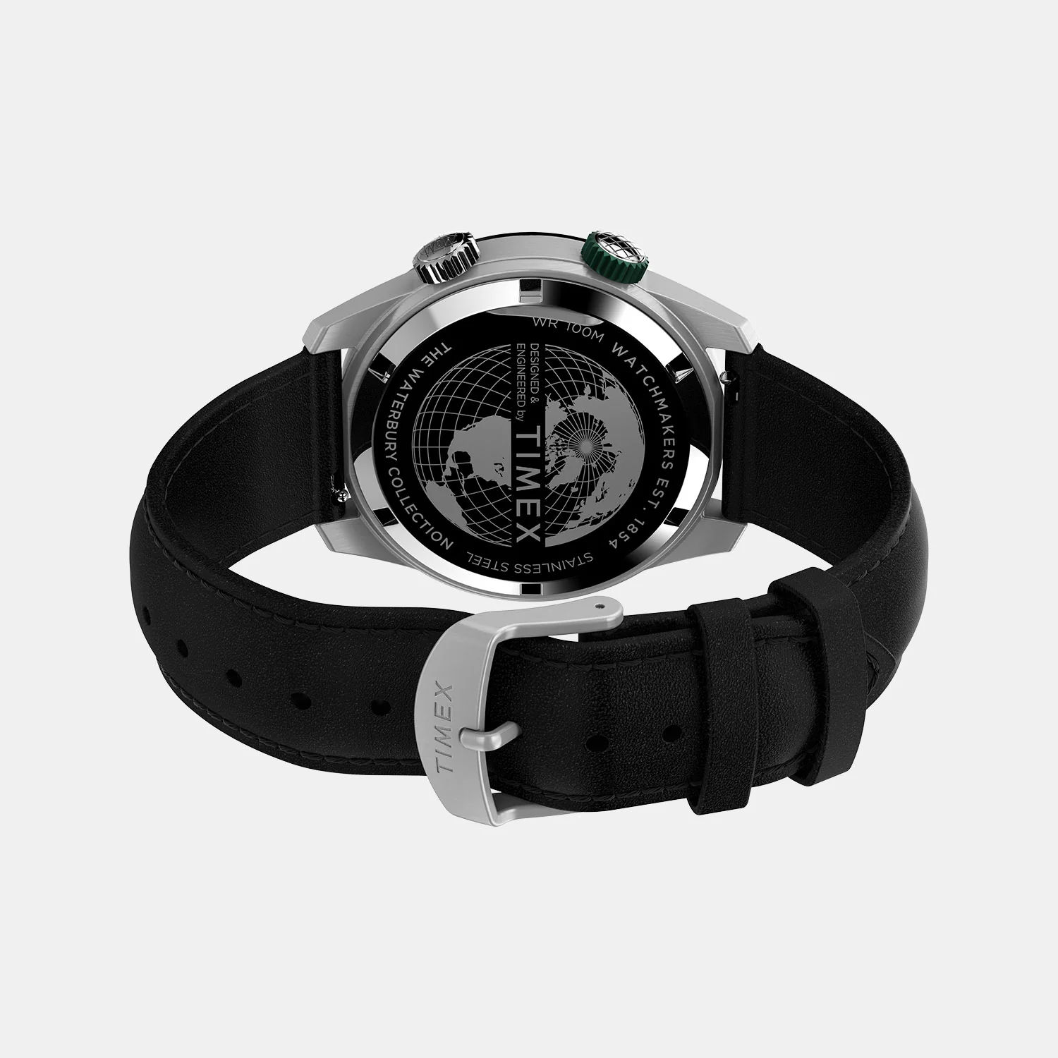 Waterbury Men Quartz Black Dial Analog Leather Watch TW2V49800UJ - Image 2