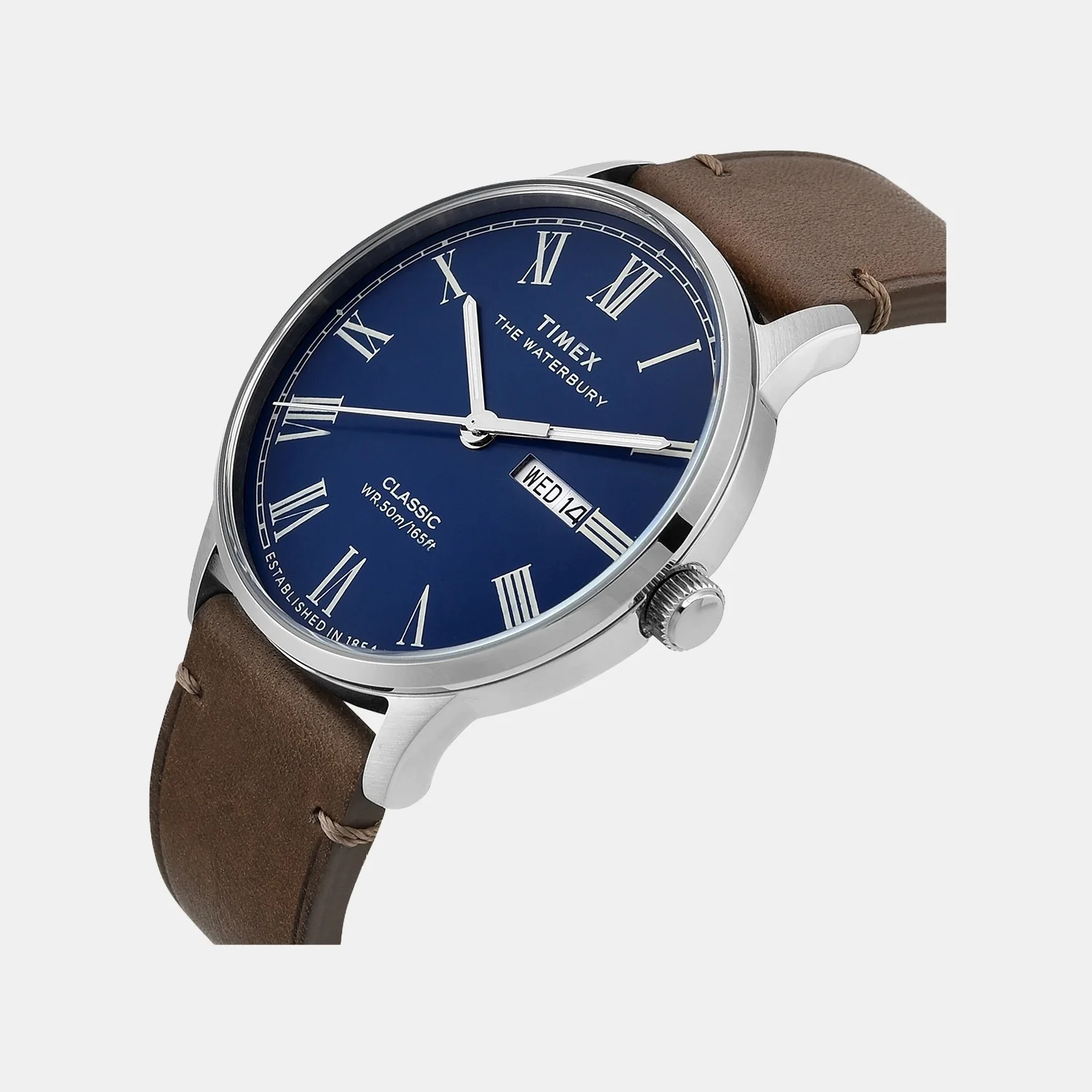 Waterbury Men Quartz Blue Dial Analog Leather Watch TWEG26502 - Image 3