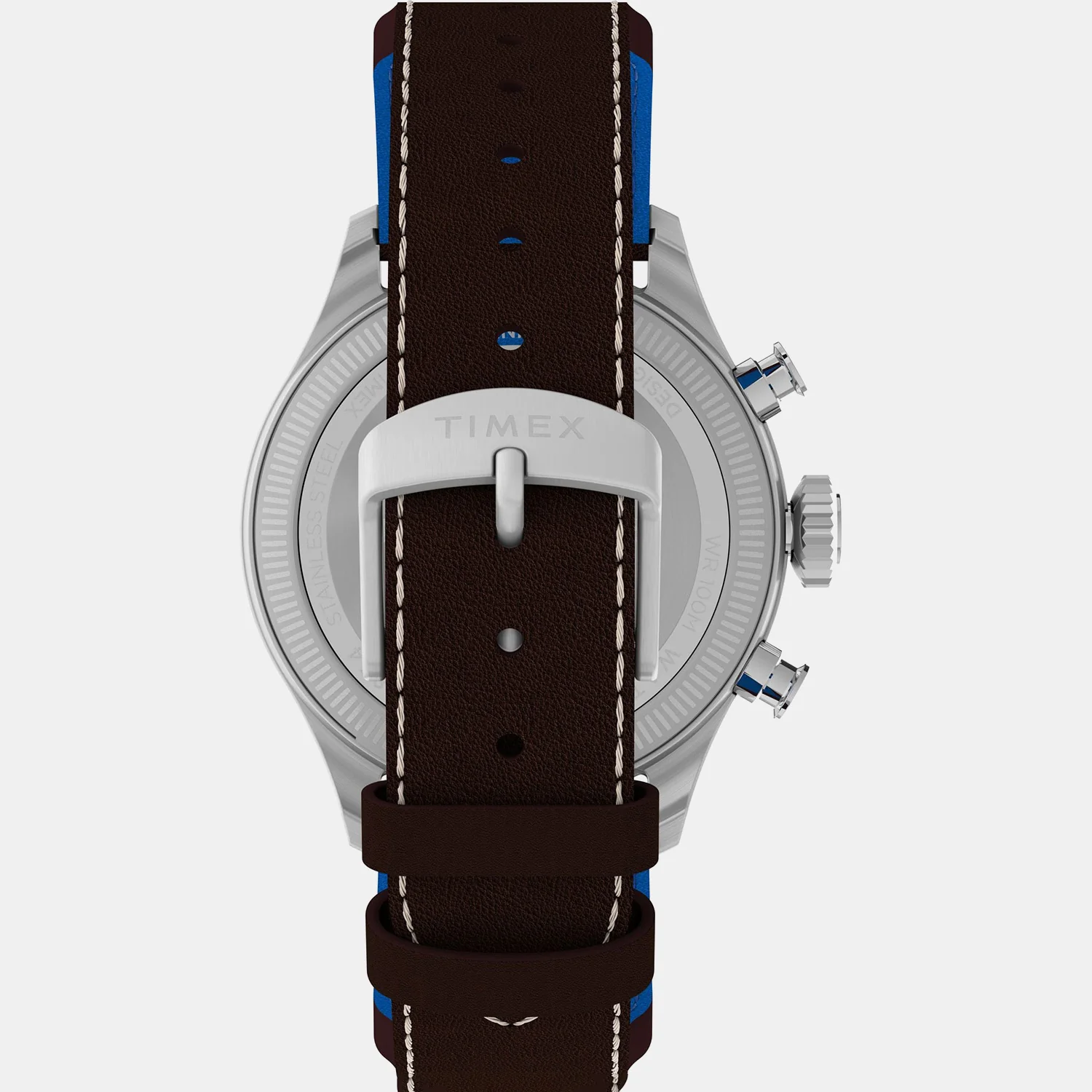 Waterbury Traditional Men Quartz Silver Dial Chronograph Leather Watch TW2Y38700X6 - Image 6