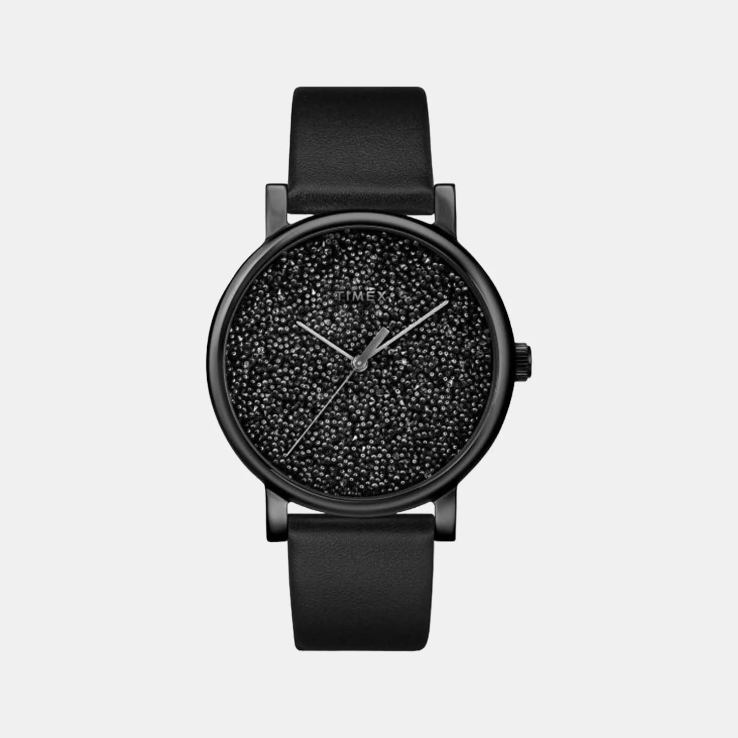 Women Quartz Black Dial Analog Leather Watch TW2R95100
