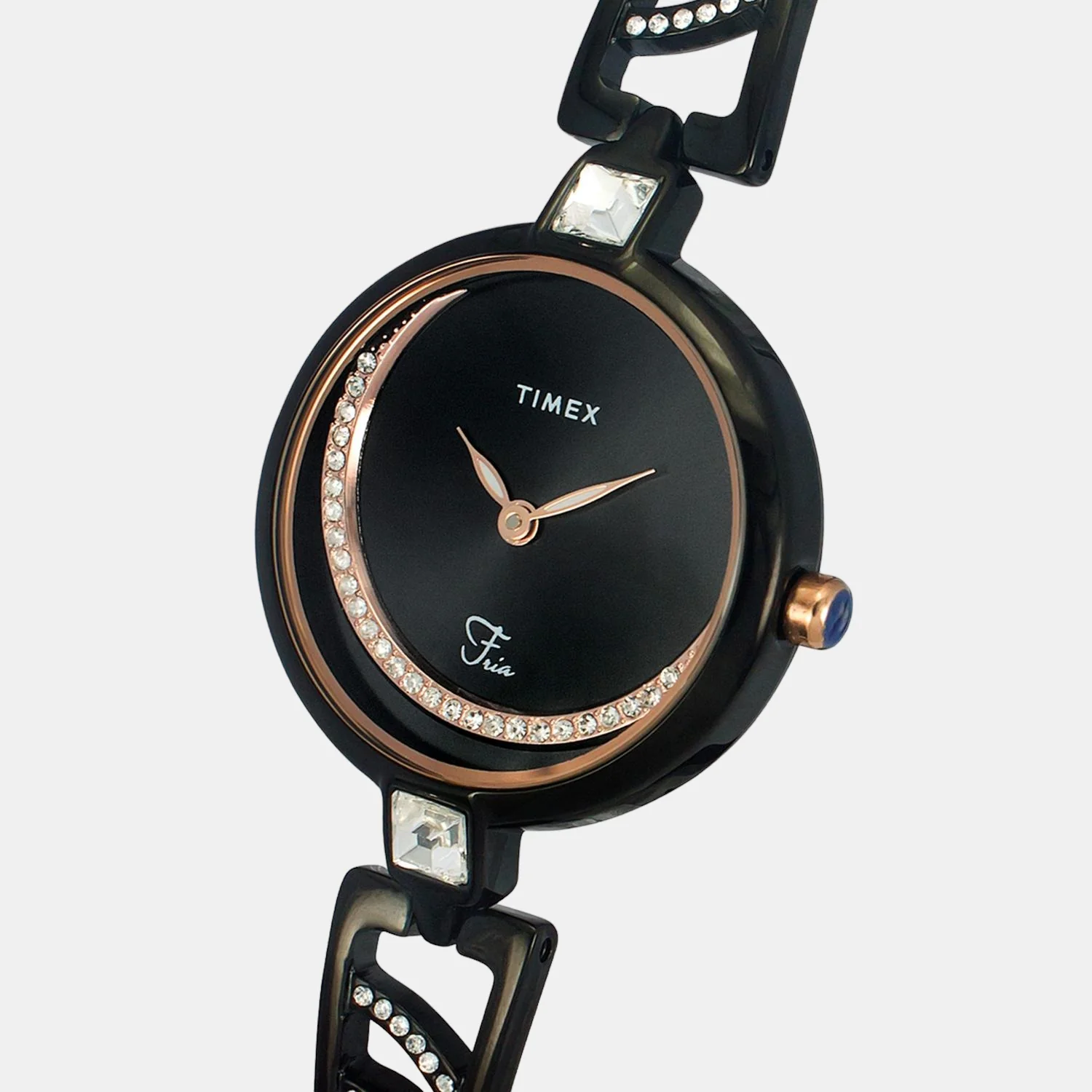 Women Quartz Black Dial Analog Stainless Steel Watch TWEL15205 - Image 5