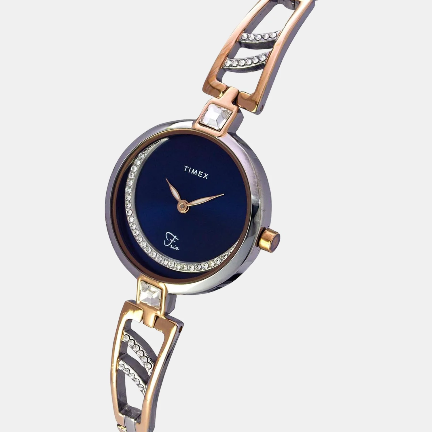 Women Quartz Blue Dial Analog Stainless Steel Watch TWEL15202 - Image 4
