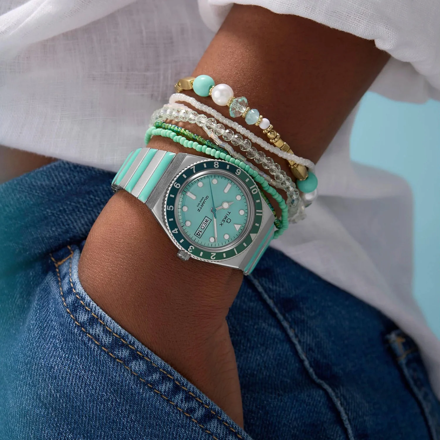 Women Quartz Blue Dial Analog Steel Watch TW2W87800UJ - Image 7