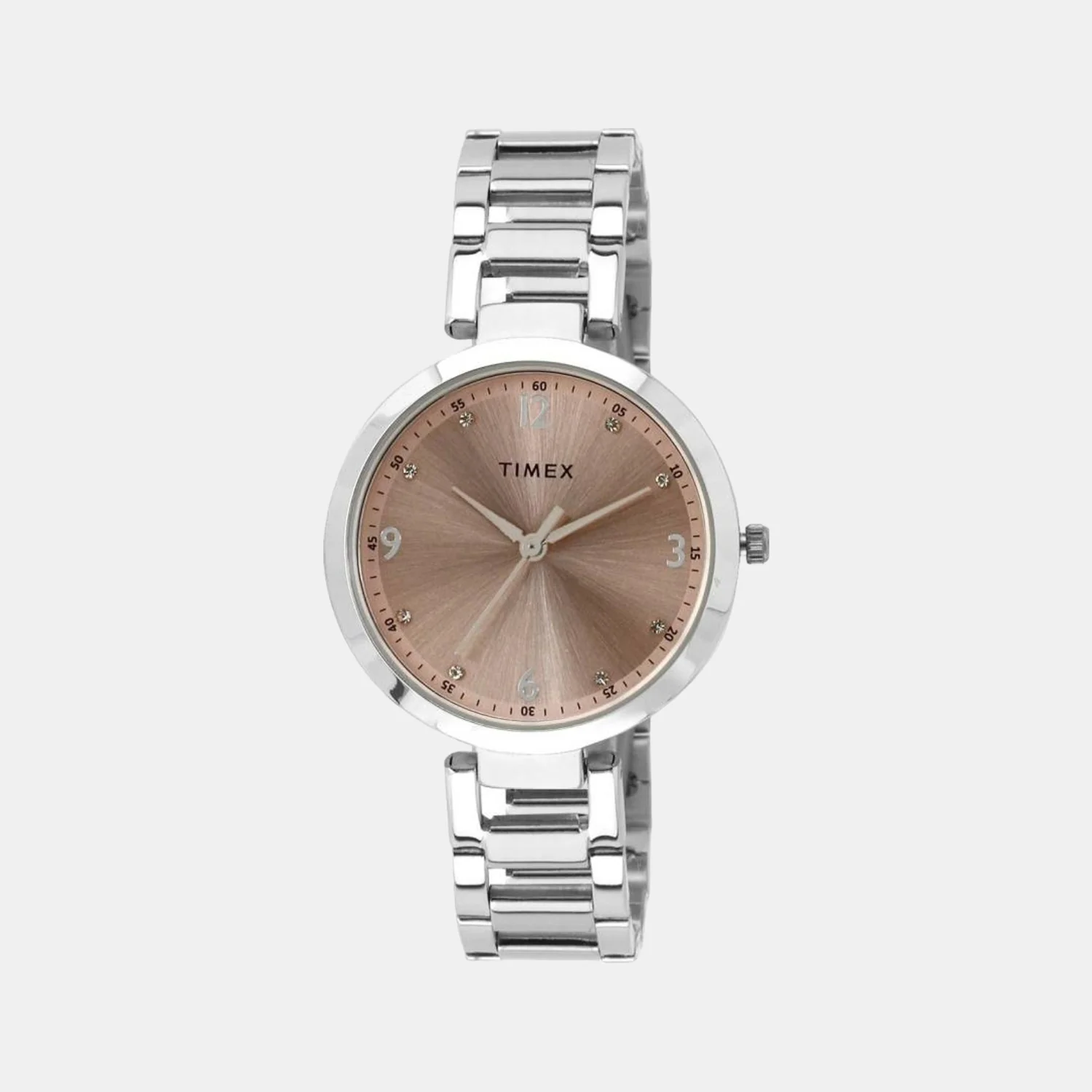 Women Quartz Brown Dial Analog Stainless Steel Watch TW000X201