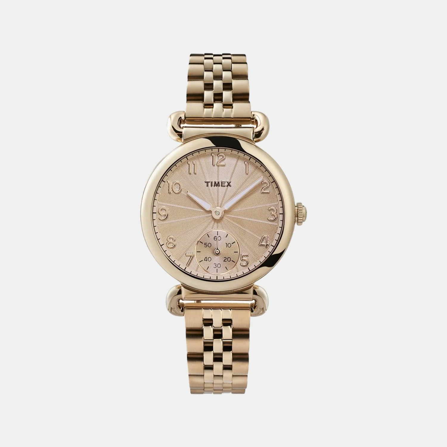 Women Quartz Gold Dial Analog Stainless Steel Watch TW2T88600