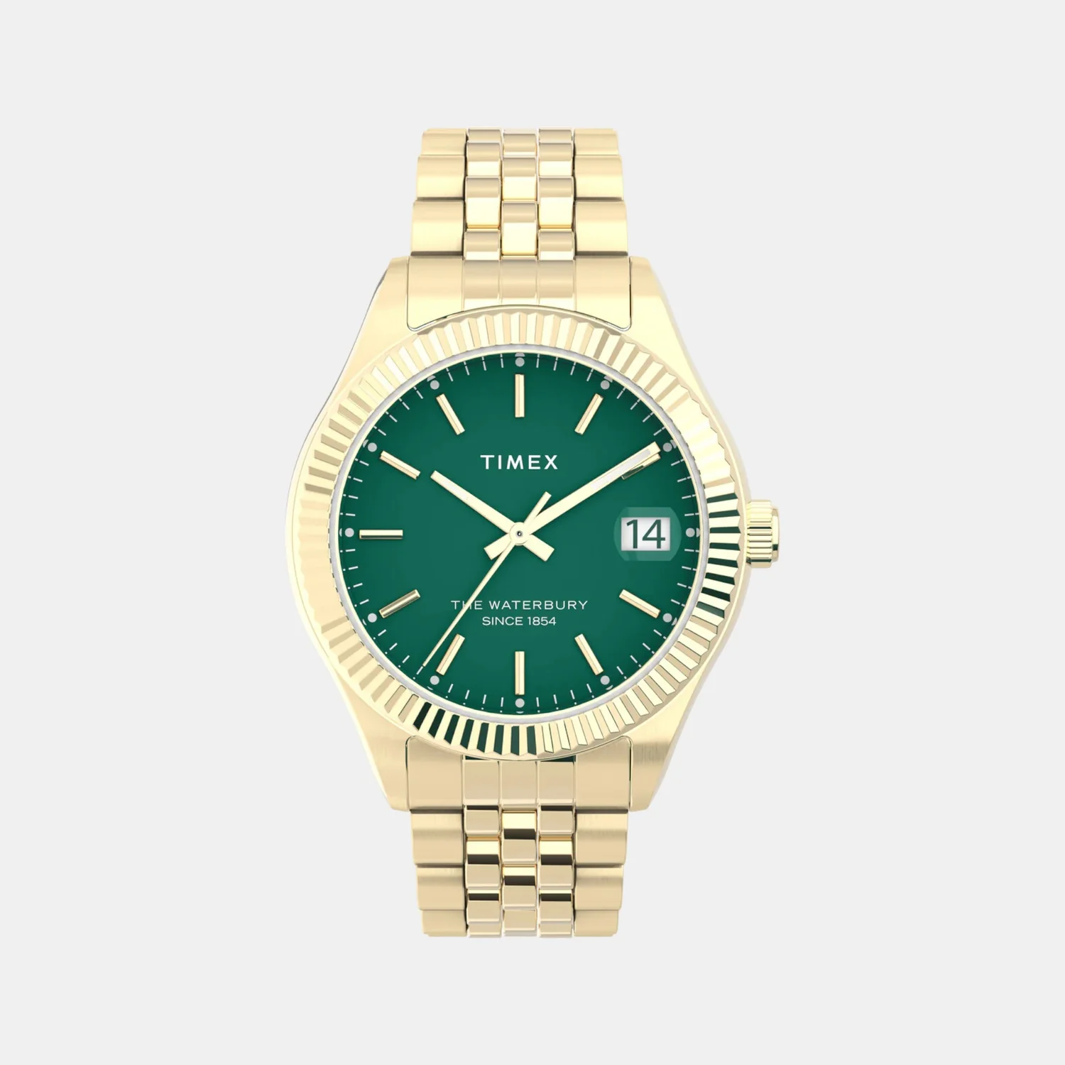 Women Quartz Green Dial Analog Stainless Steel Watch TW2V31700UJ - Image 2