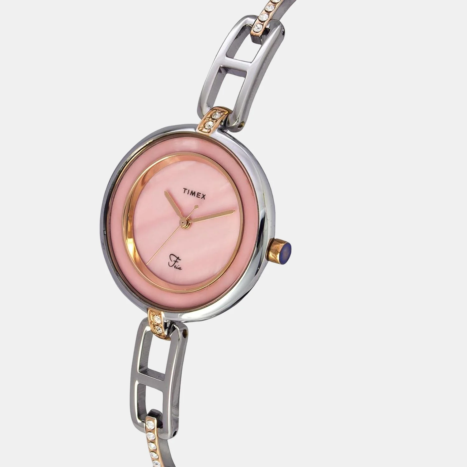 Women Quartz Pink Dial Analog Brass Watch TWEL15403 - Image 4