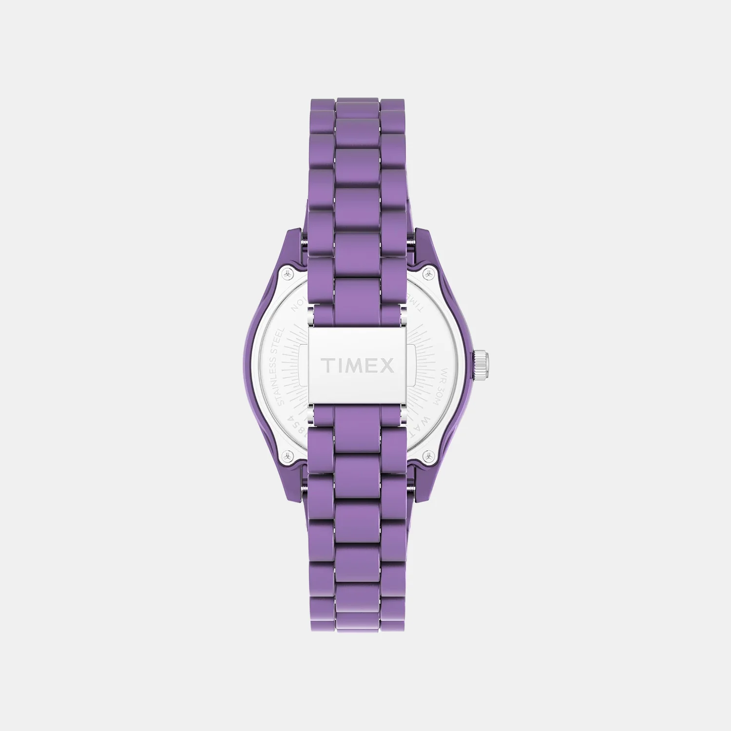 Women Quartz Purple Dial Analog Plastic Watch TW2Y04800UJ - Image 3