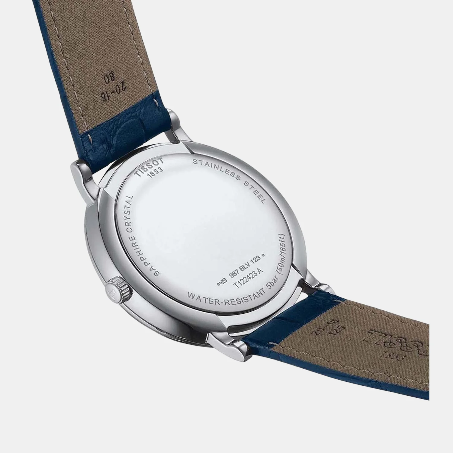 Carson Men Quartz Blue Dial Analog Leather Watch T1224231604300 - Image 3