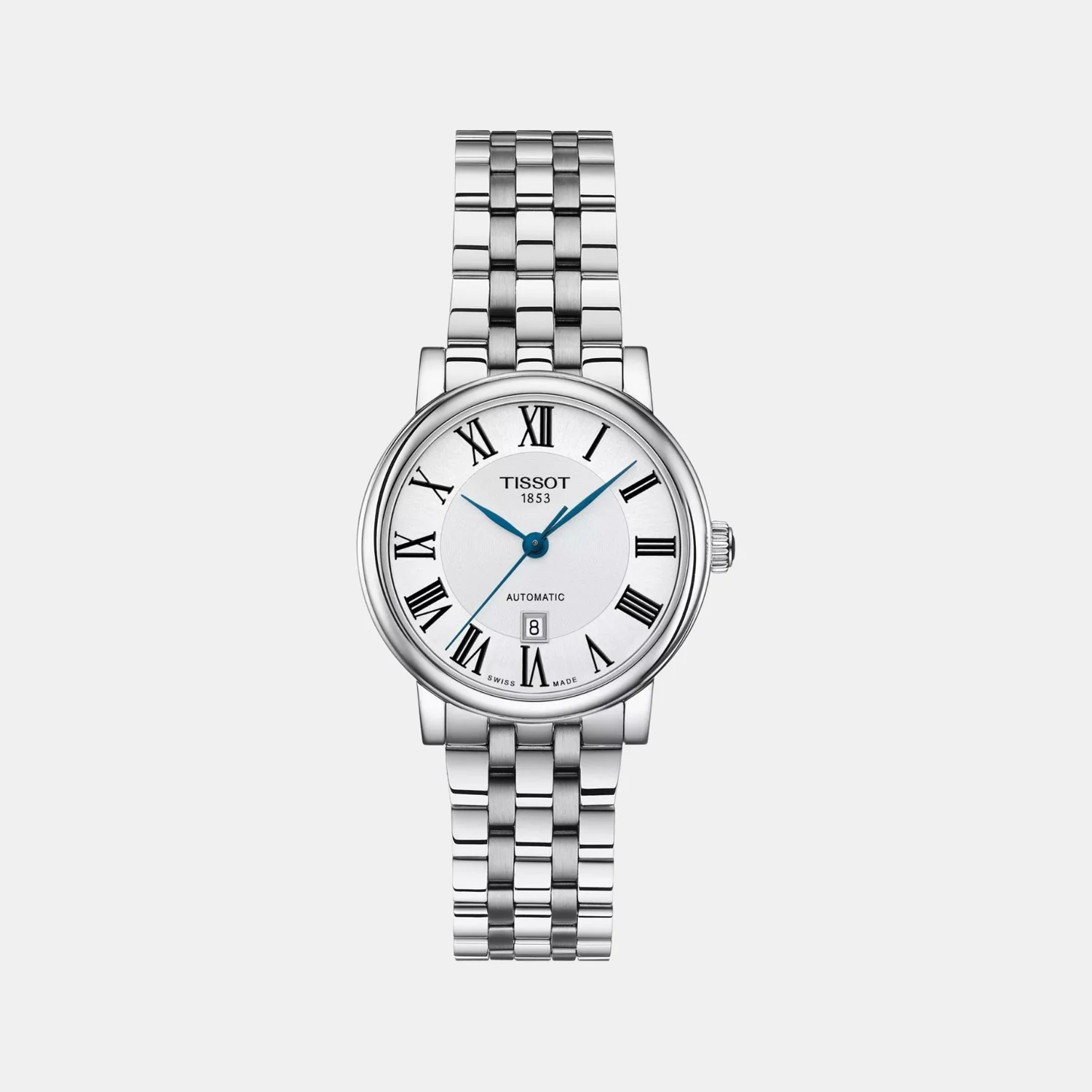 Carson Women Automatic Silver Dial Analog Stainless Steel Watch T1222071103300