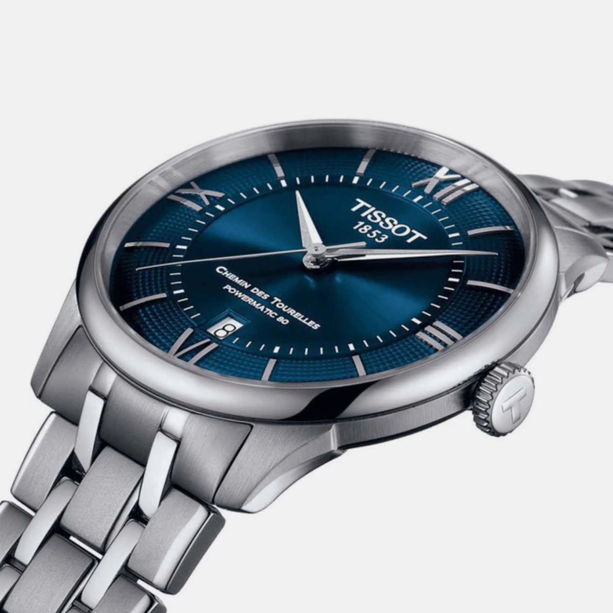 Chemin Des Tourelles Men Automatic Blue Dial Analog Stainless steel Watch T1398071104800 - Image 3
