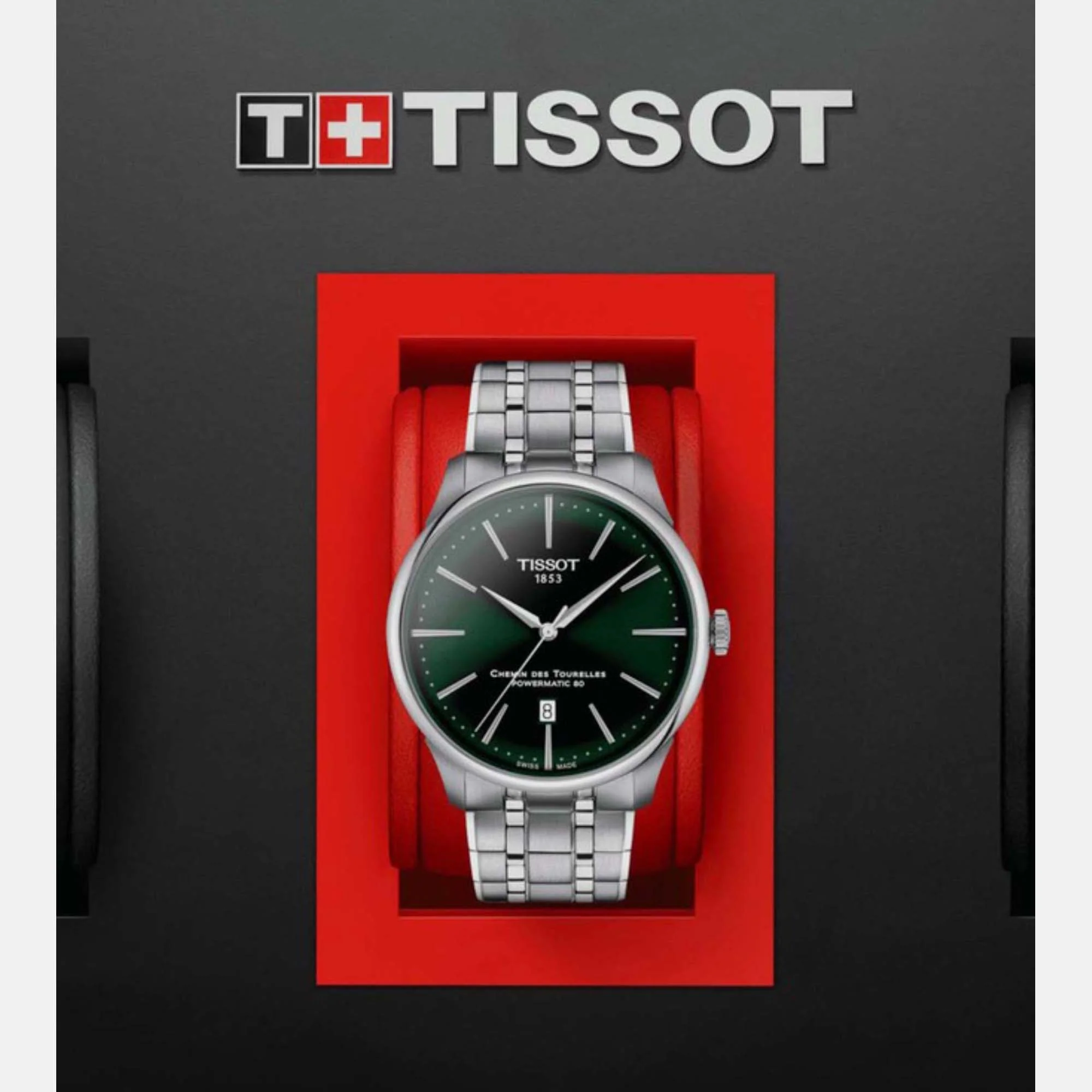 Chemin Des Tourelles Men Automatic Green Dial Analog Stainless steel Watch T1394071109100 - Image 5