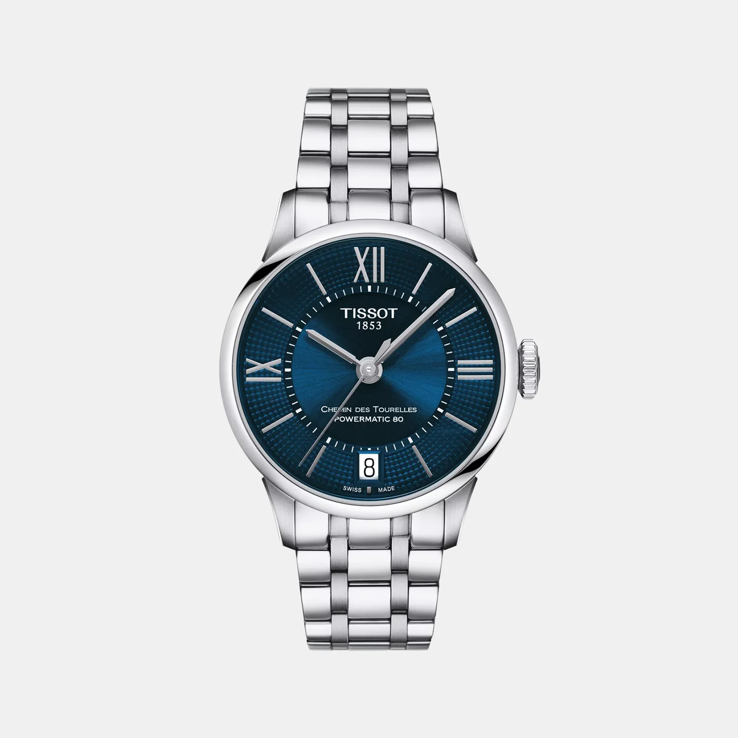 Chemin Des Tourelles Women Automatic Blue Dial Analog Stainless Steel Watch T0992071104800
