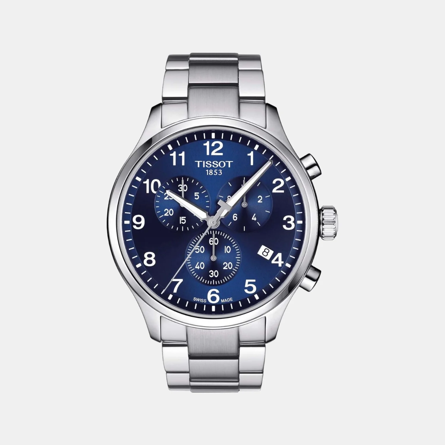 Chrono Xl Classic Men Quartz Blue Dial Chronograph Stainless Steel Watch T1166171104701