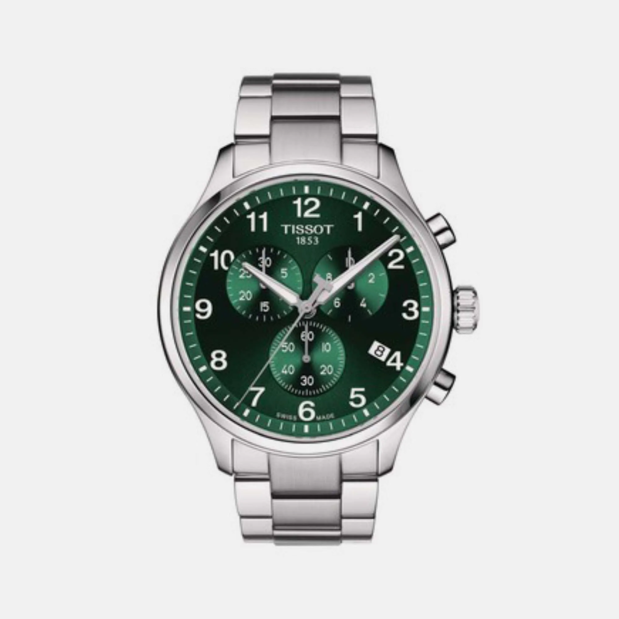 Chrono XL Classic Men Quartz Green Dial Chronograph Stainless steel Watch T1166171109200 - Image 2
