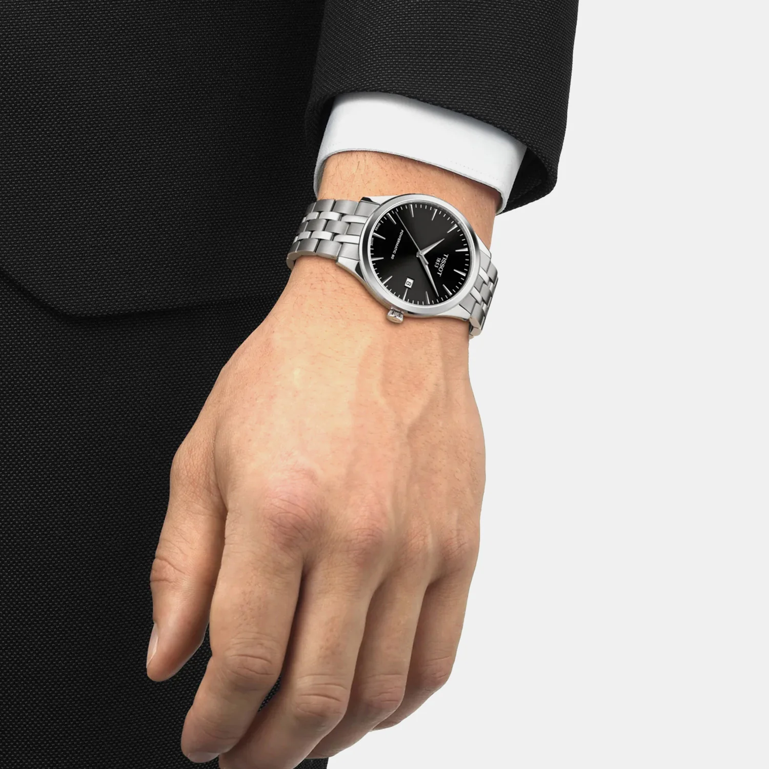 Classic Dream Men Automatic Black Dial Analog Steel Watch T1584071105100 - Image 5