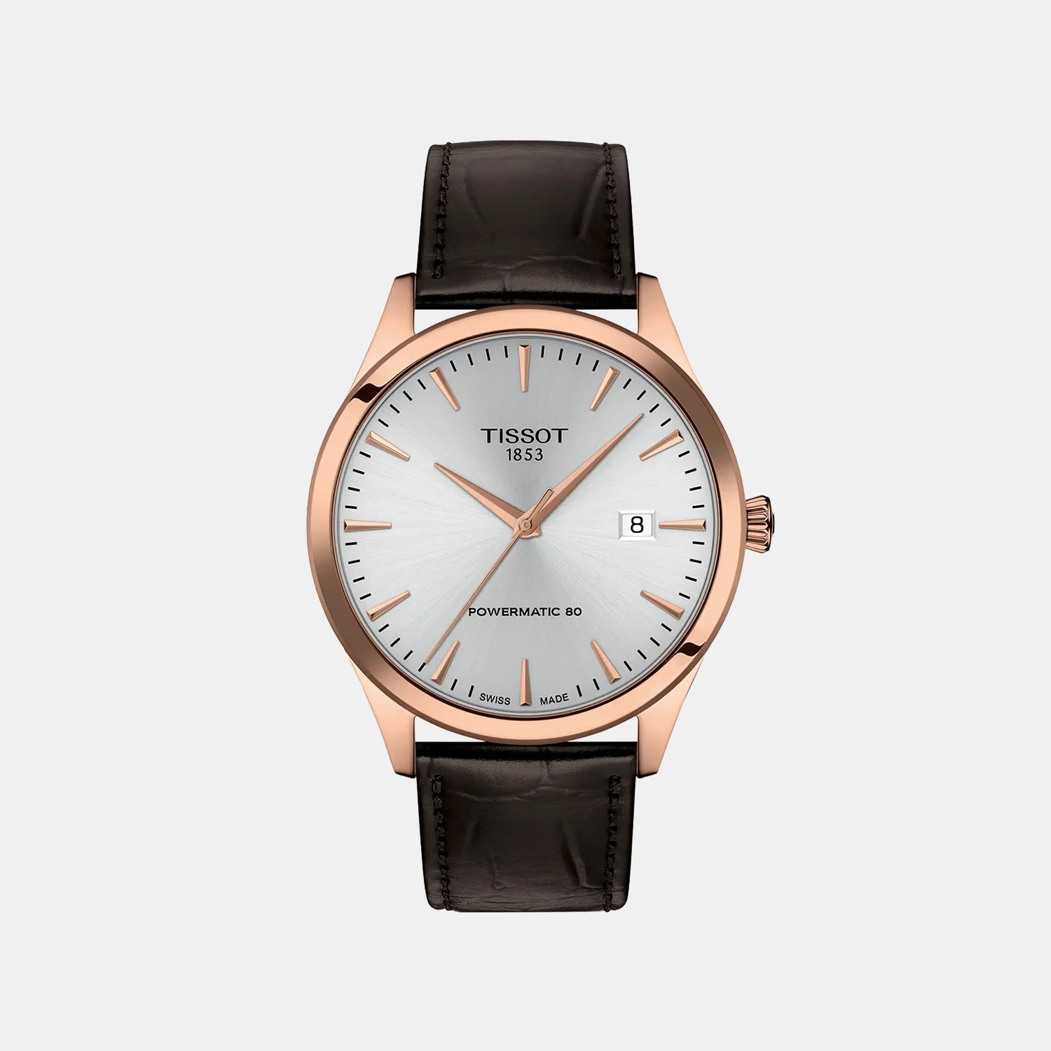 Classic Dream Men Automatic Silver Dial Analog Leather Watch T1584073603100