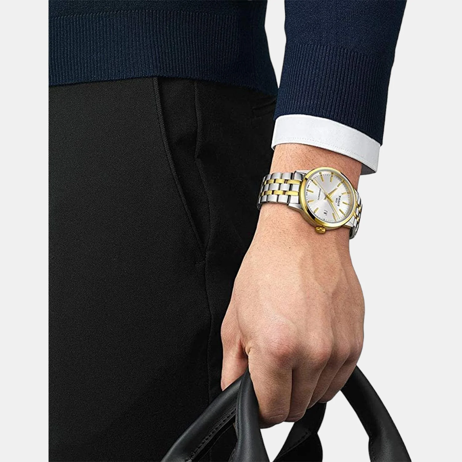 Classic Dream Men Automatic Silver Dial Analog Stainless Steel Watch T1294072203101 - Image 4
