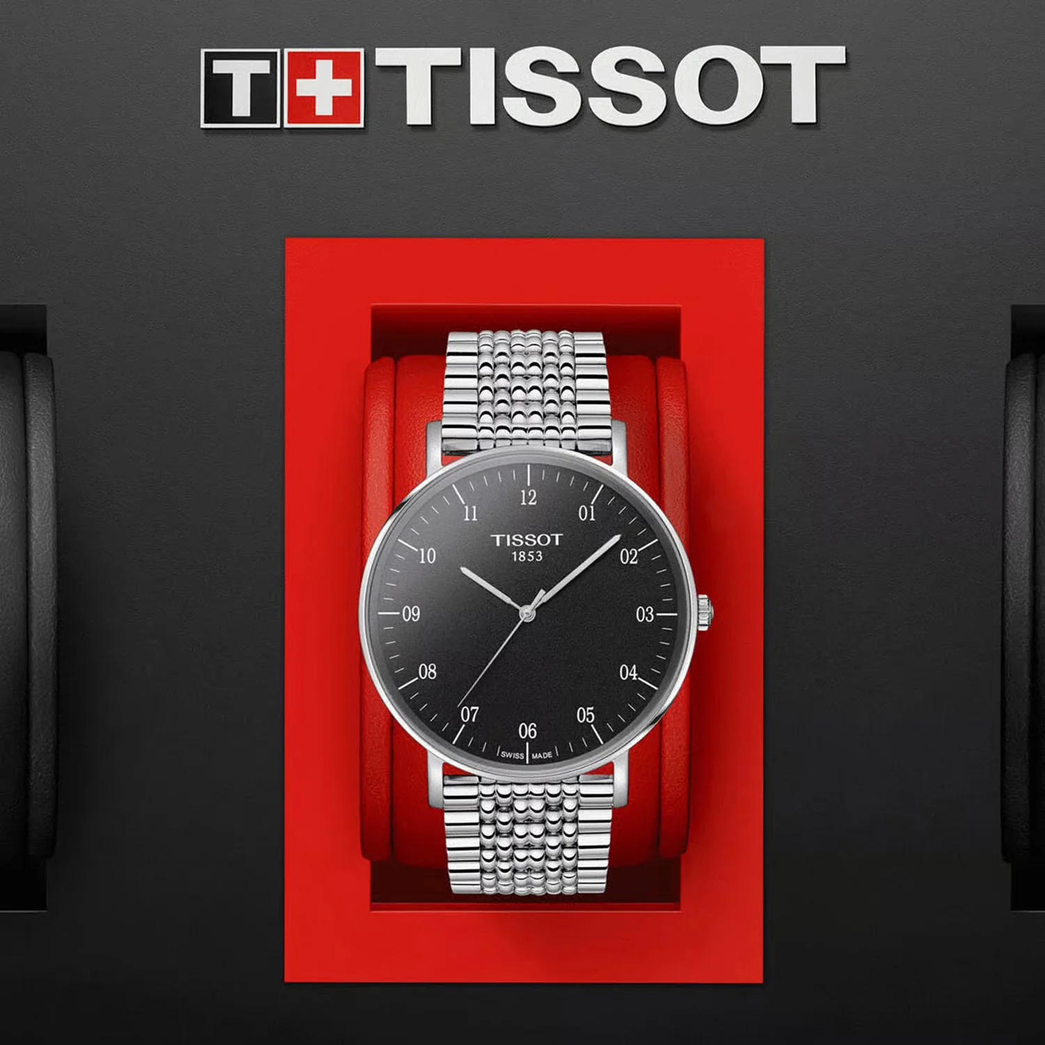 Everytime Men Quartz Black Dial Analog Stainless Steel Watch T1096101107700 - Image 6