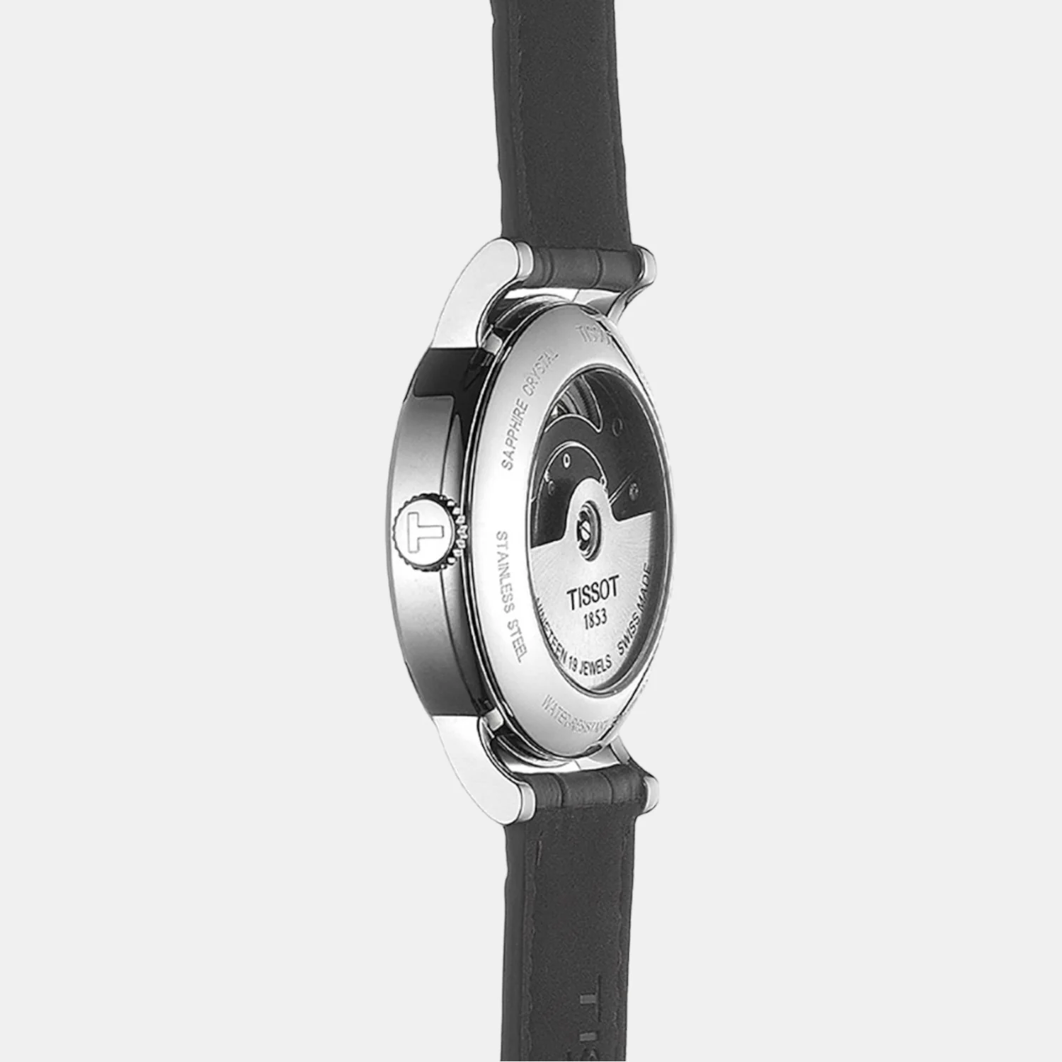 Everytime Men Automatic Silver Dial Analog Leather Watch T1094071603200 - Image 2