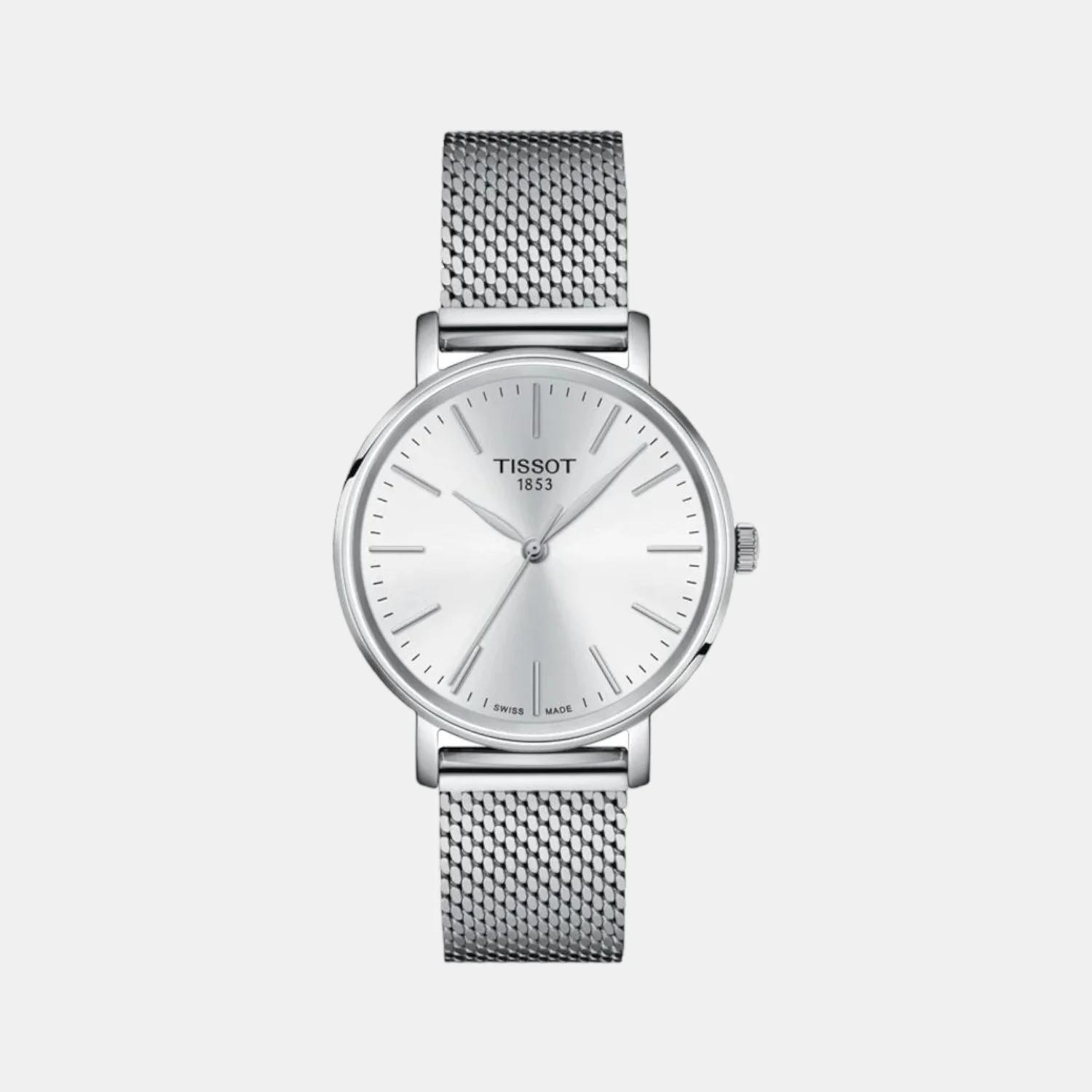Everytime Women Quartz White Dial Analog Mesh Watch T1432101101100