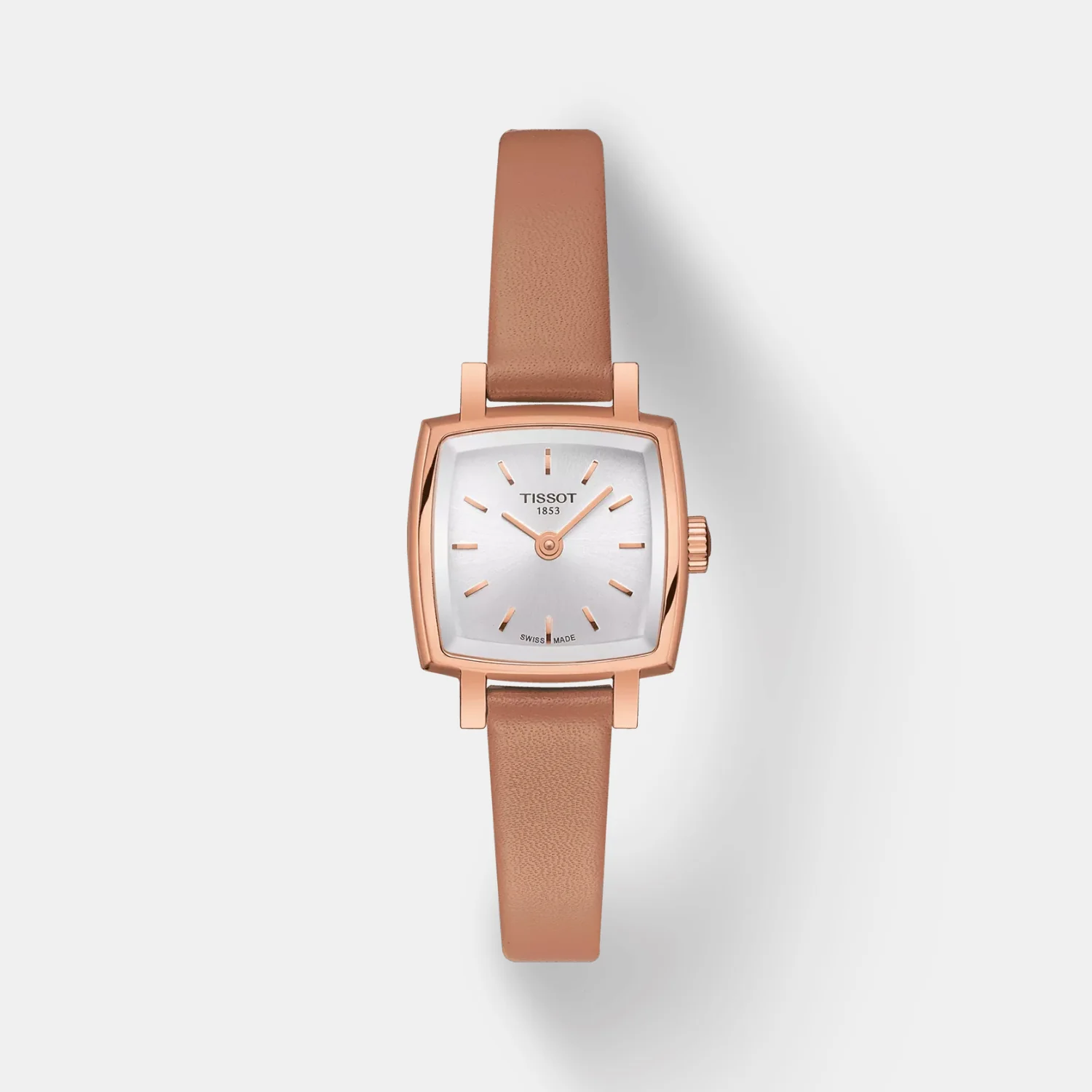 Lovely Women Quartz Silver Dial Analog Leather Watch T0581093603101 - Image 2