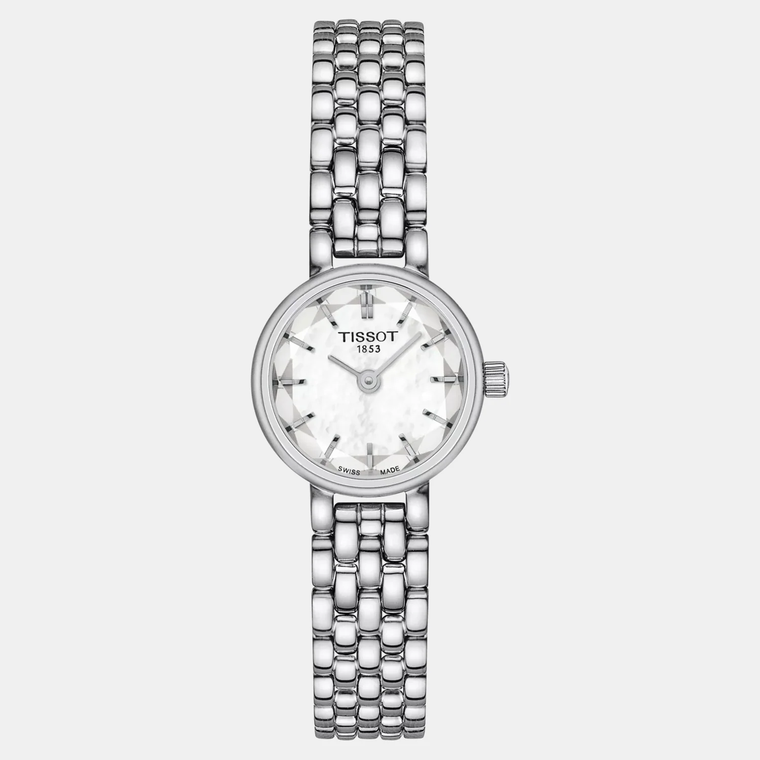 Lovely Women Quartz White Mother Of Pearl Dial Analog Stainless Steel Watch T1400091111100 - Image 2