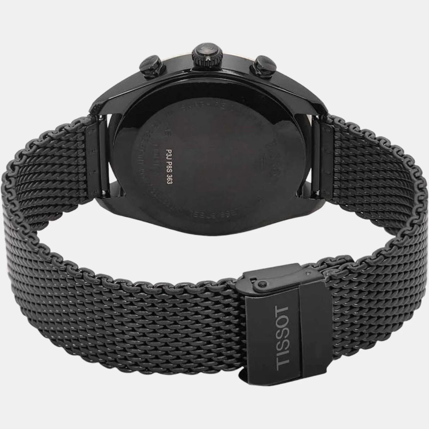 PR 100 Men Quartz Black Dial Chronograph Stainless Steel Watch T1014172306100 - Image 3