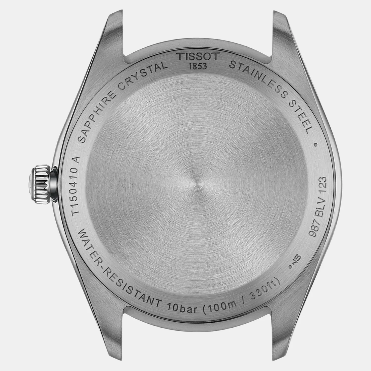 Pr 100 Men Quartz Grey Dial Analog Stainless Steel Watch T1504101108100 - Image 3