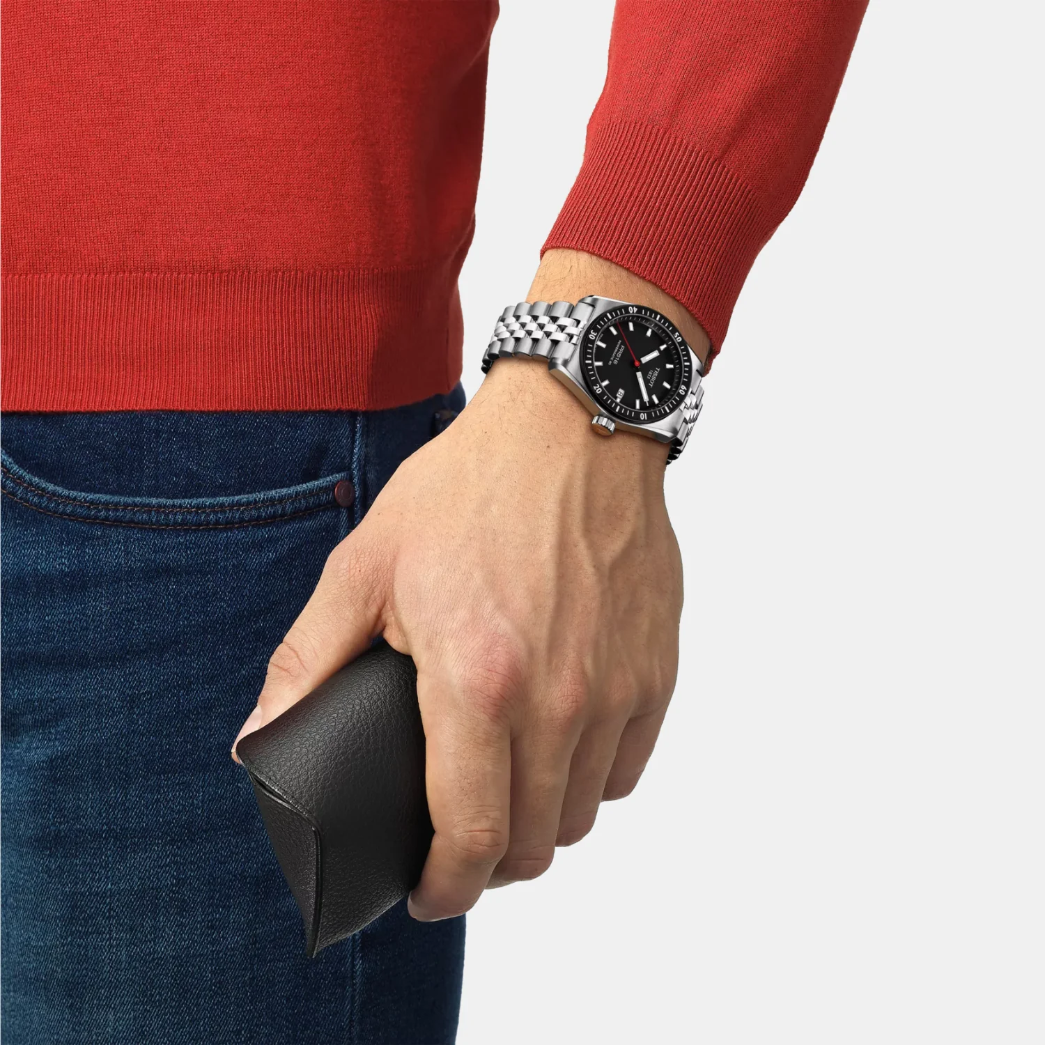 PR 516 Powermatic 80 Unisex Automatic Black Dial Analog Stainless Steel Watch T1494071105100 - Image 7