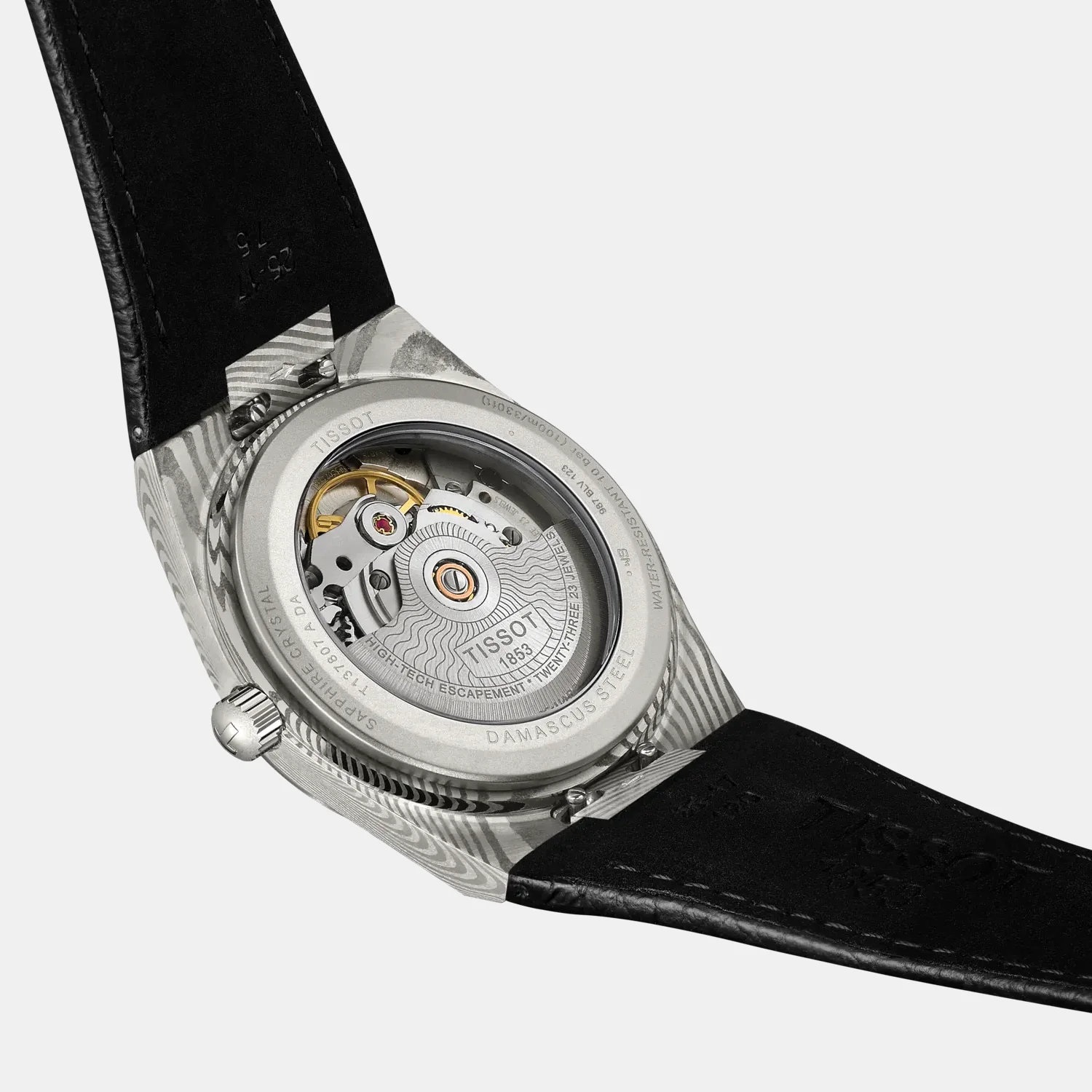PRX Damascus Unisex Automatic Silver Dial Analog Leather Watch T1378079608100 - Image 5