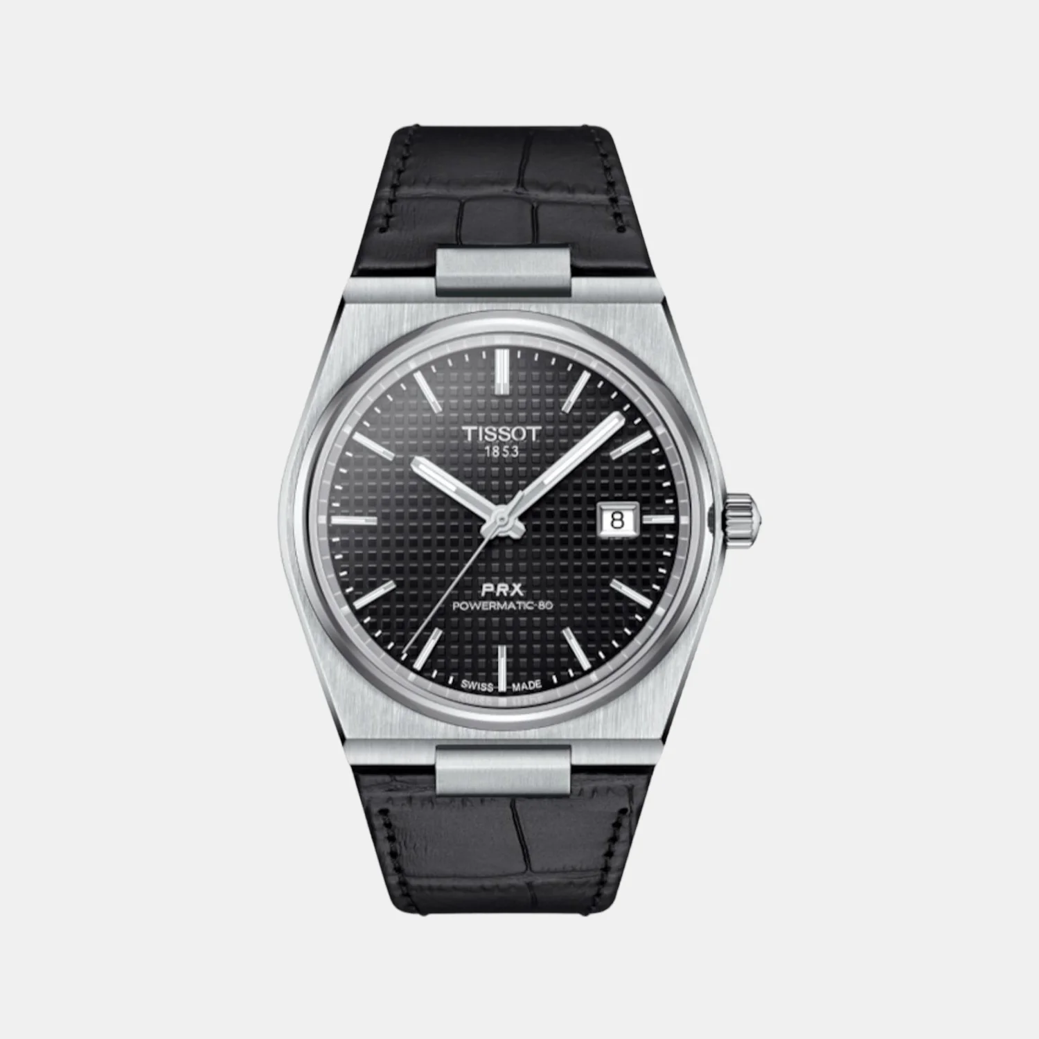 PRX Men Automatic Black Dial Analog Leather Watch T1374071605100