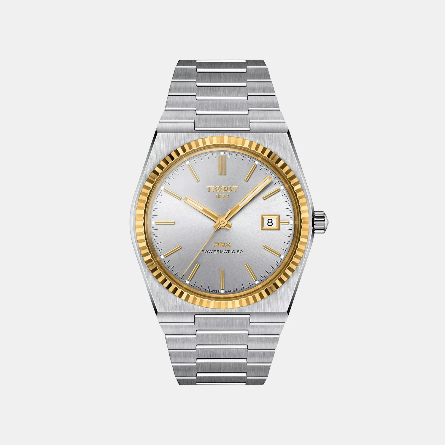 PRX Men Automatic Silver Dial Analog Steel Watch T9314074103101