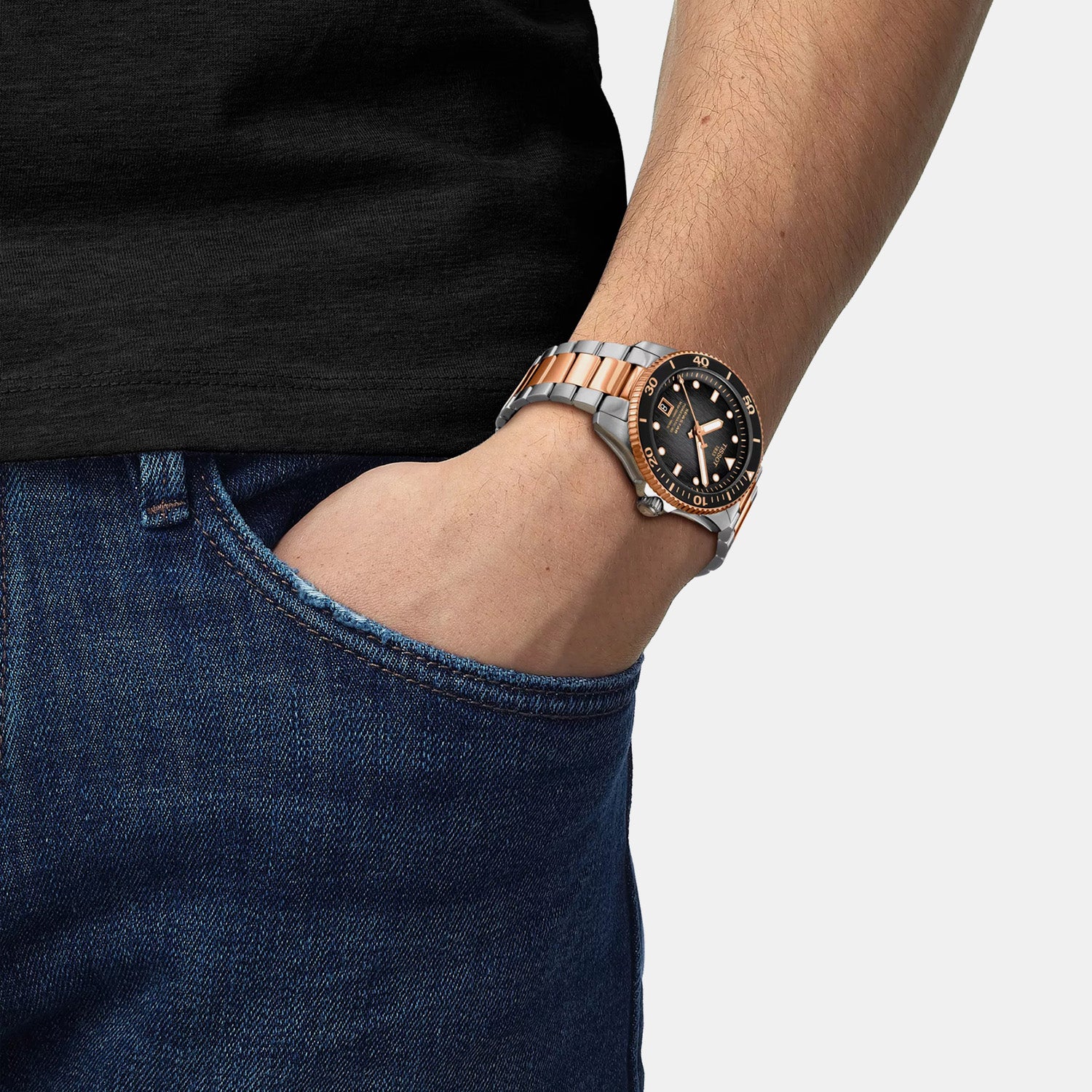 Seastar 1000 Men Automatic Grey Dial Analog Stainless Steel Watch T1208072205101 - Image 6