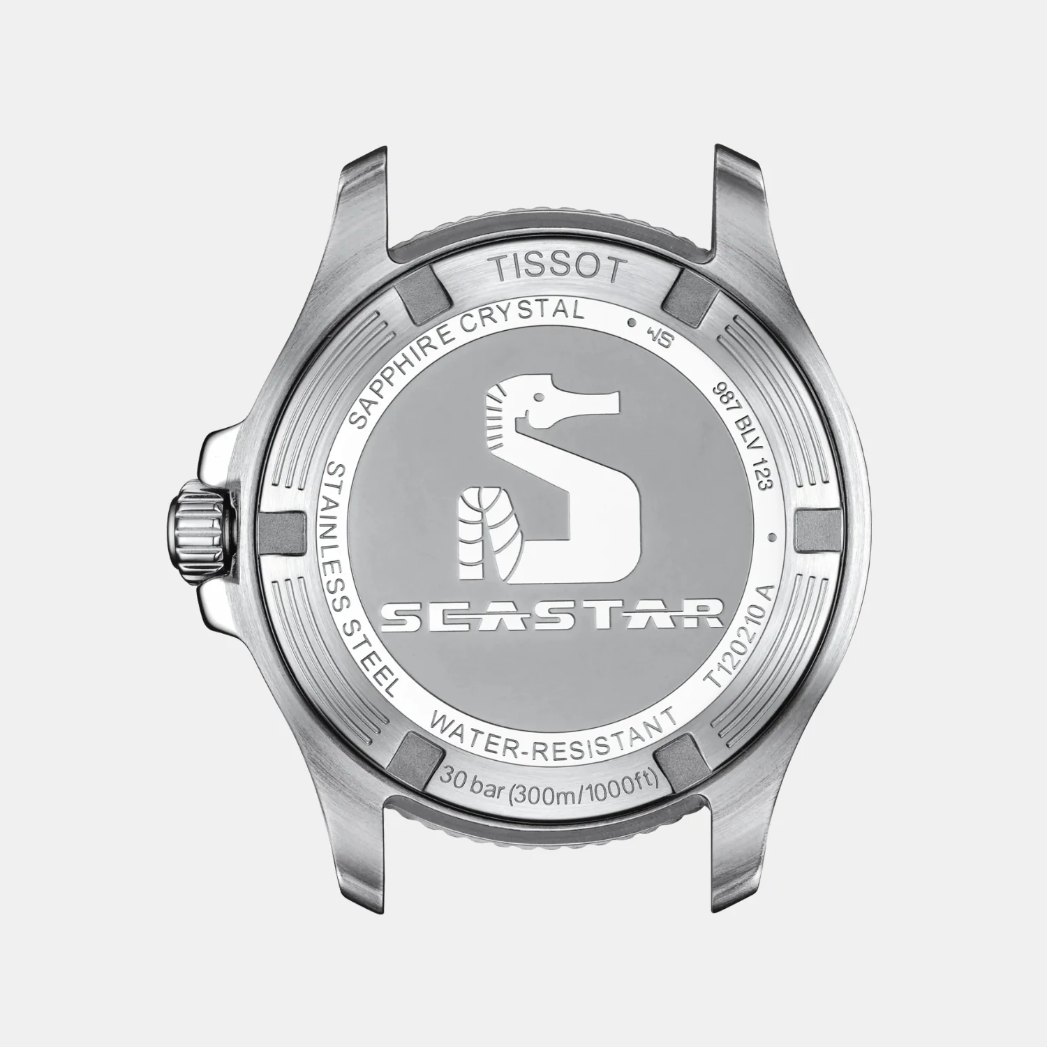 Seastar 1000 Unisex Quartz White Mother Of Pearl Dial Analog Stainless Steel Watch T1202102211100 - Image 4