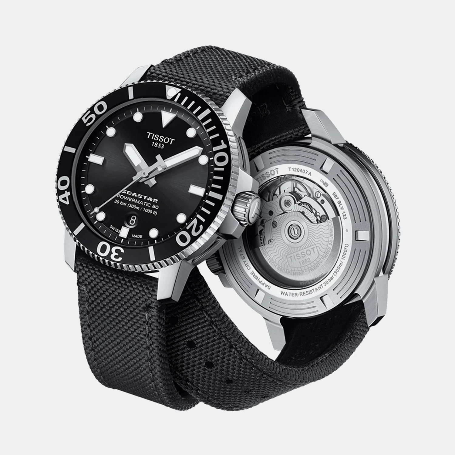 Seastar Men Automatic Black Dial Analog Nylon Watch T1204071705100 - Image 4