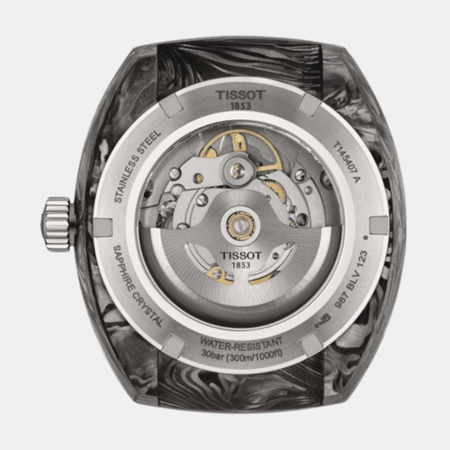 Sideral S Men Automatic Black Dial Rubber Watch T1454079705702 - Image 3
