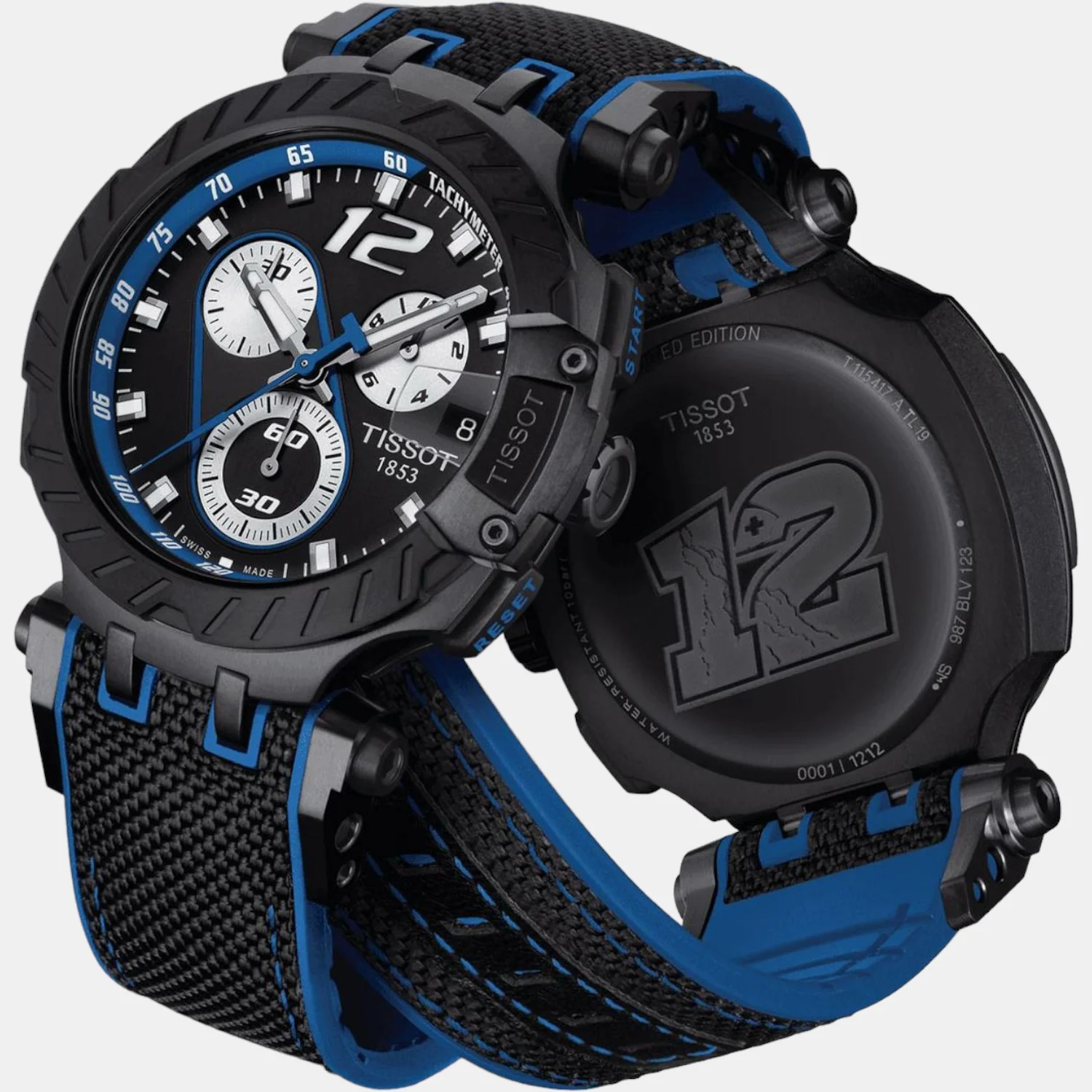 T-Race Men Silicon Chronograph Watch T1154173705703 - Image 2