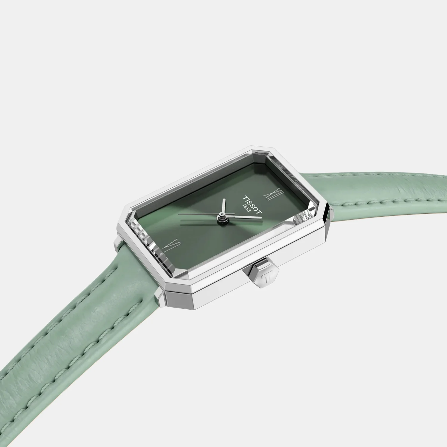 SRV Women Quartz Green Dial Analog Leather Watch T1601101609300 - Image 4
