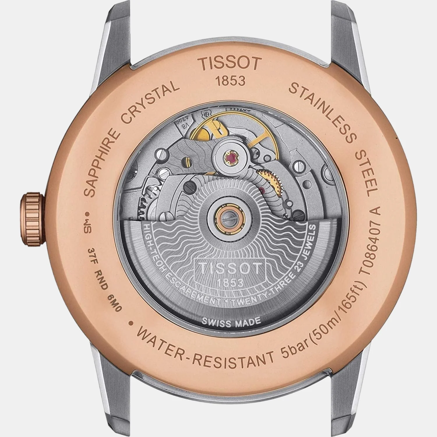 Luxury Men Analog Stainless Steel Watch T0864072206700 - Image 3