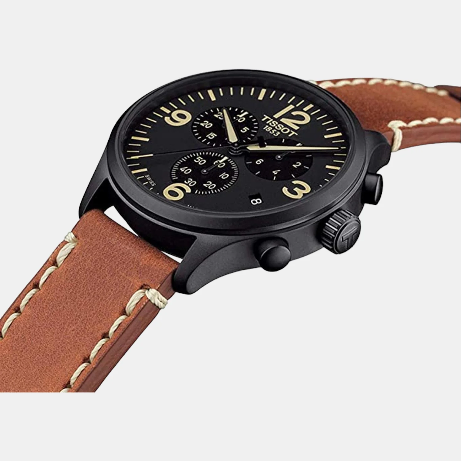 Chrono Xl Men Leather Watch T1166173605700 - Image 4