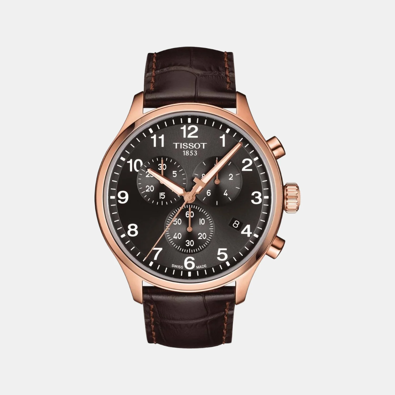 Tissot XL Men Quartz Black Dial Analog Leather Watch T1166173605701