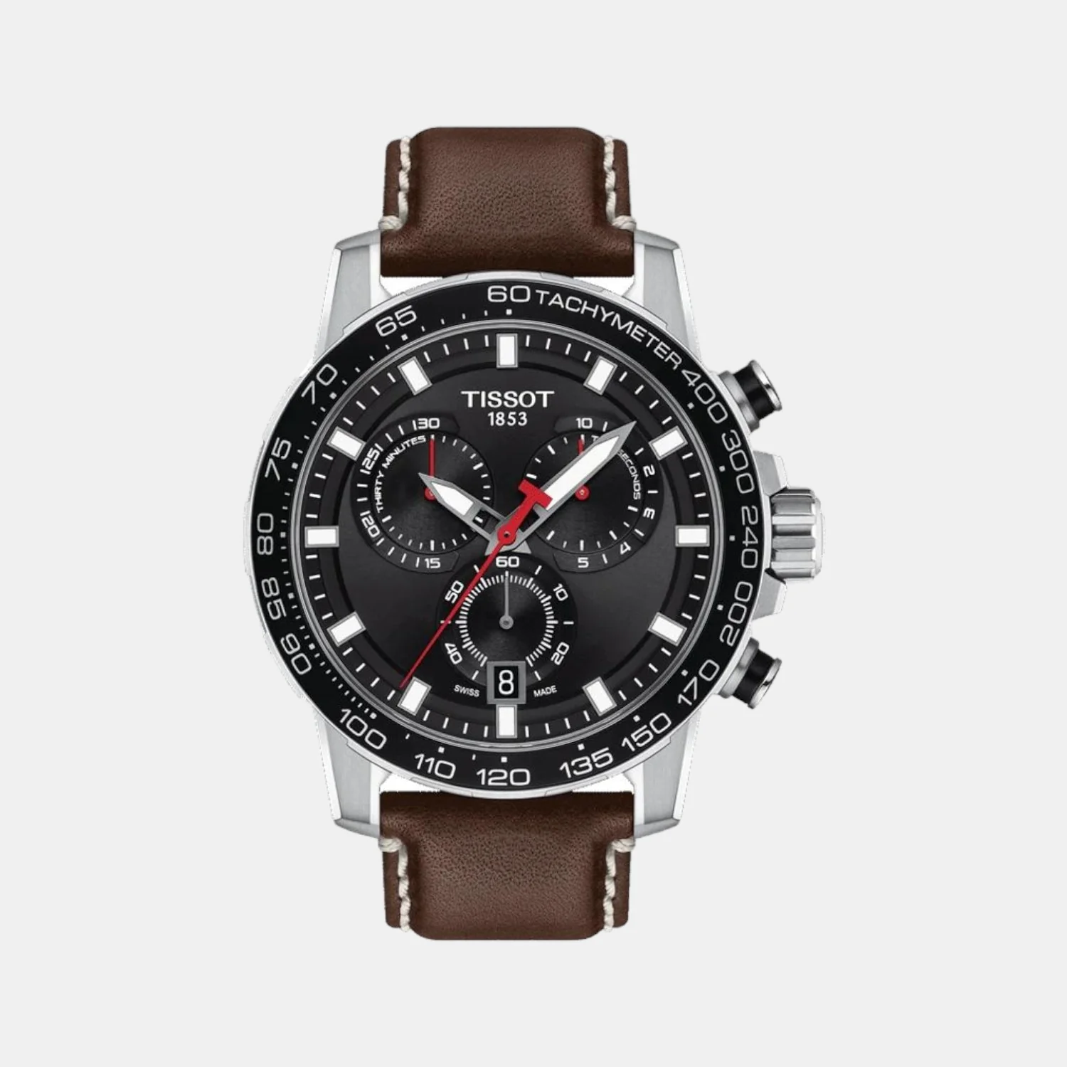 Supersport Chrono Men Chronograph Leather Watch T1256171605101