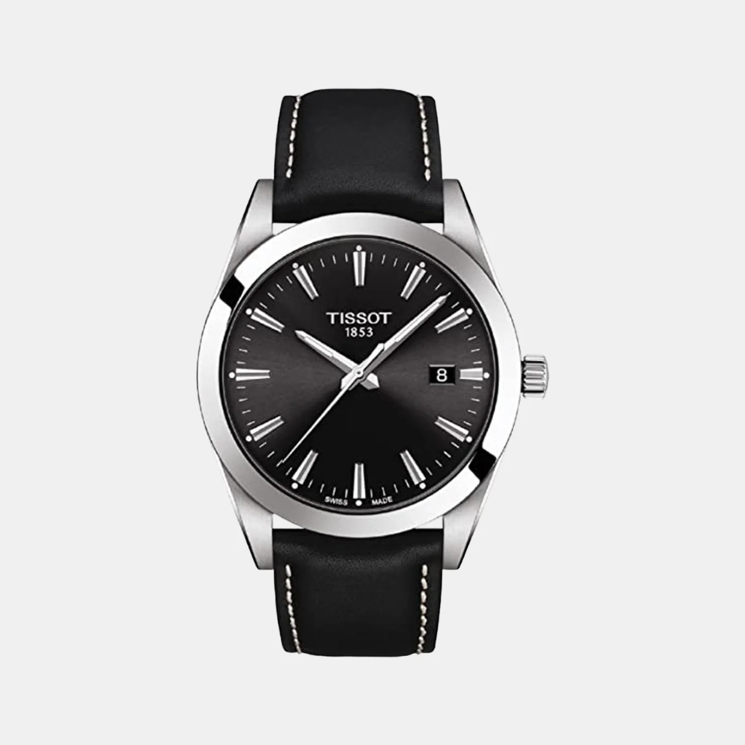 Gentleman Men Analog Leather Watch T1274101605100