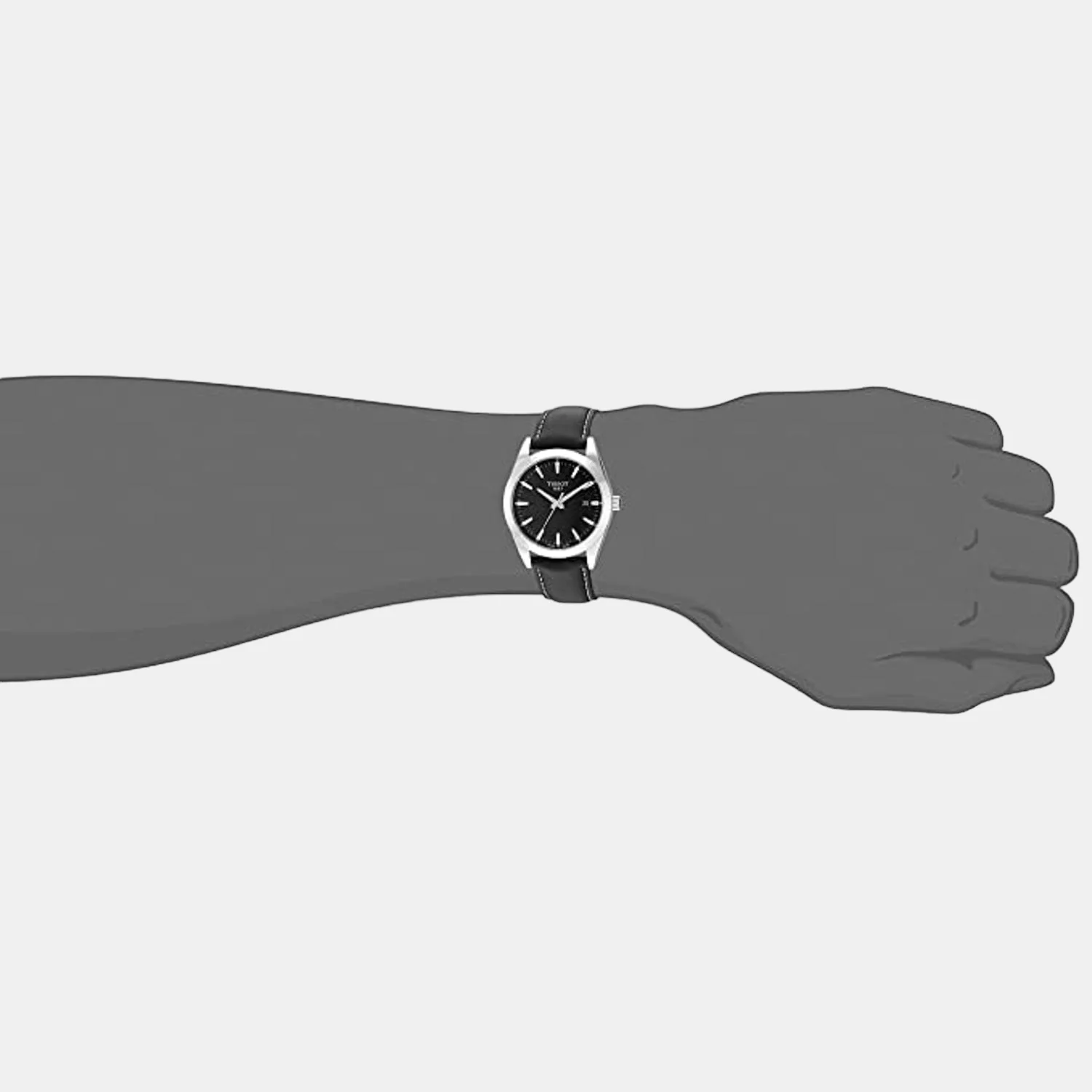 Gentleman Men Analog Leather Watch T1274101605100 - Image 2
